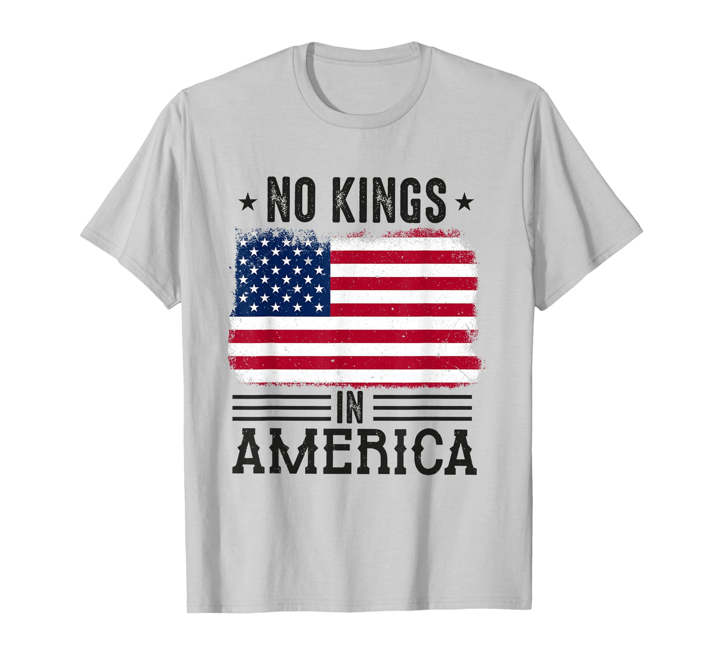 No Kings in America flag Protest Save Democracy T-Shirt