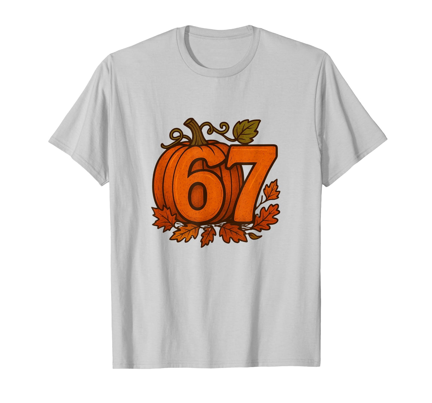 Funny Six Seven 6 7 Meme Unique Design 6 7 Pumpkin T-Shirt