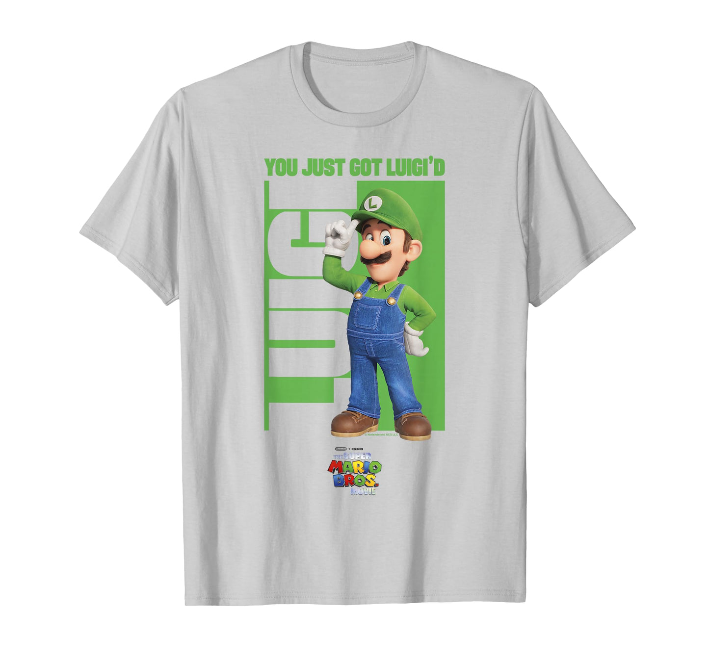 The Super Mario Bros. Movie Luigi You Just Got Luigi'd Logo T-Shirt