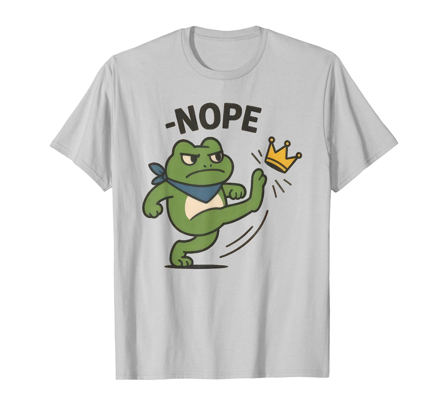 White Portland Frog Tee No Kings Shirt Men Women No Kings T-Shirt