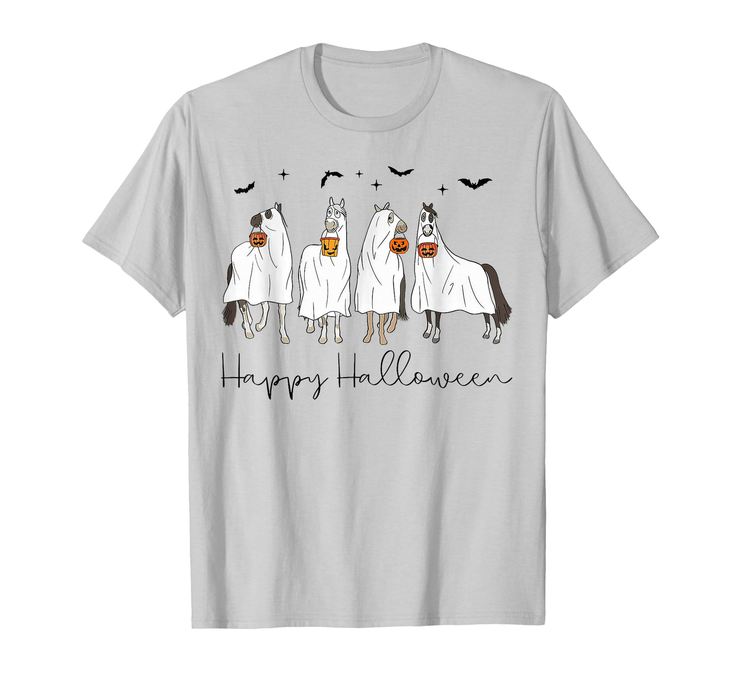 Happy Halloween Horse Ghost T-Shirt