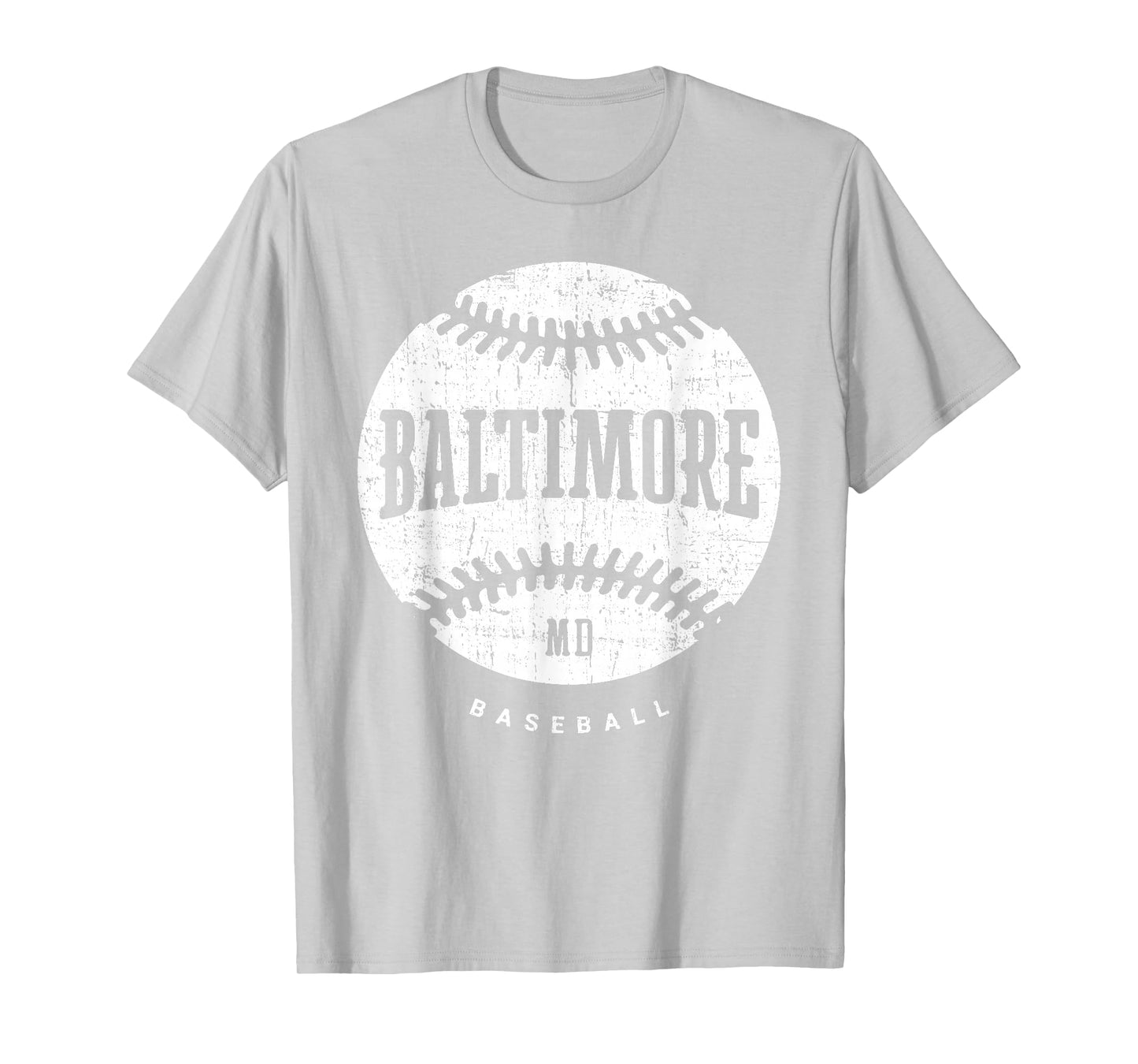 Baltimore Baseball Retro Vintage Design Baseball Lover T-Shirt