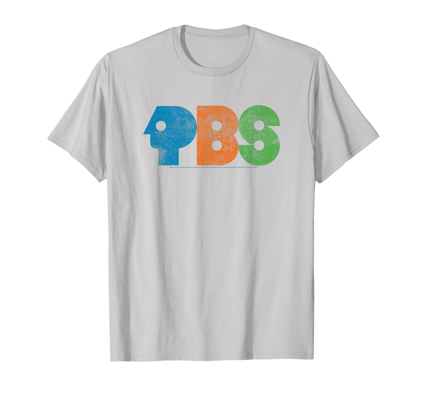 PBS Colorful Distressed Logo Public Broadcasting Service T-Shirt
