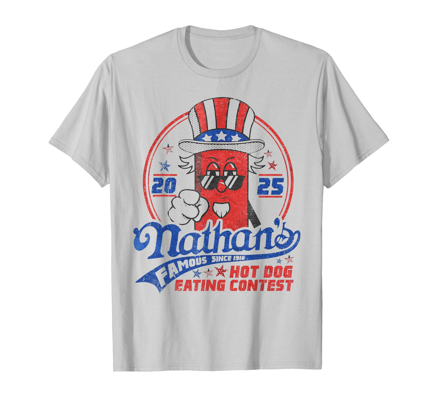 Nathan’s Famous Hot Dog Eating Contest 2025 Funny T-Shirt