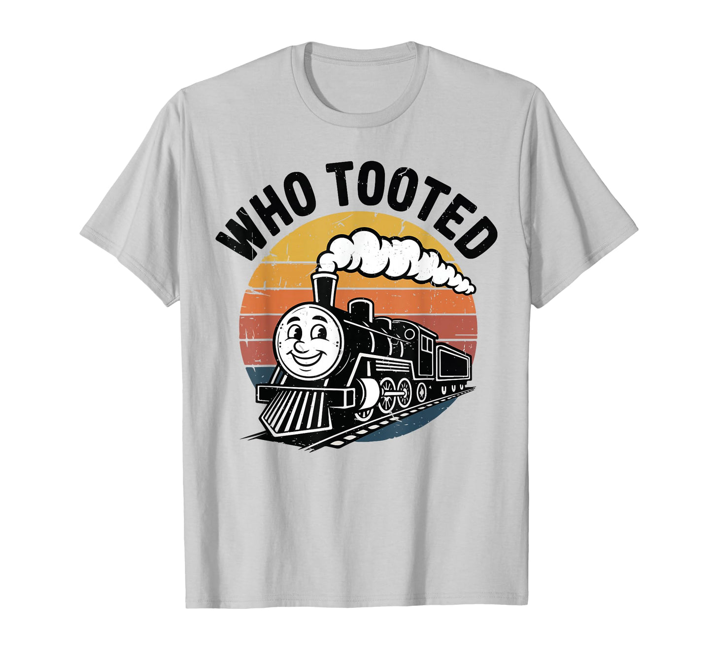 Kids Who Tooted Train-Shirt Toddler Boy Steam Train Railroad T-Shirt