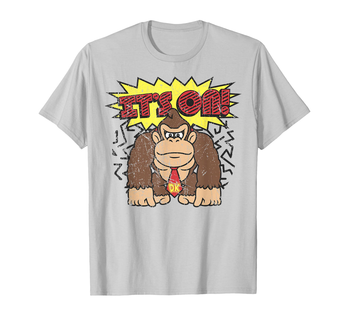 Donkey Kong It's On! Vintage Distressed Graphic T-Shirt T-Shirt