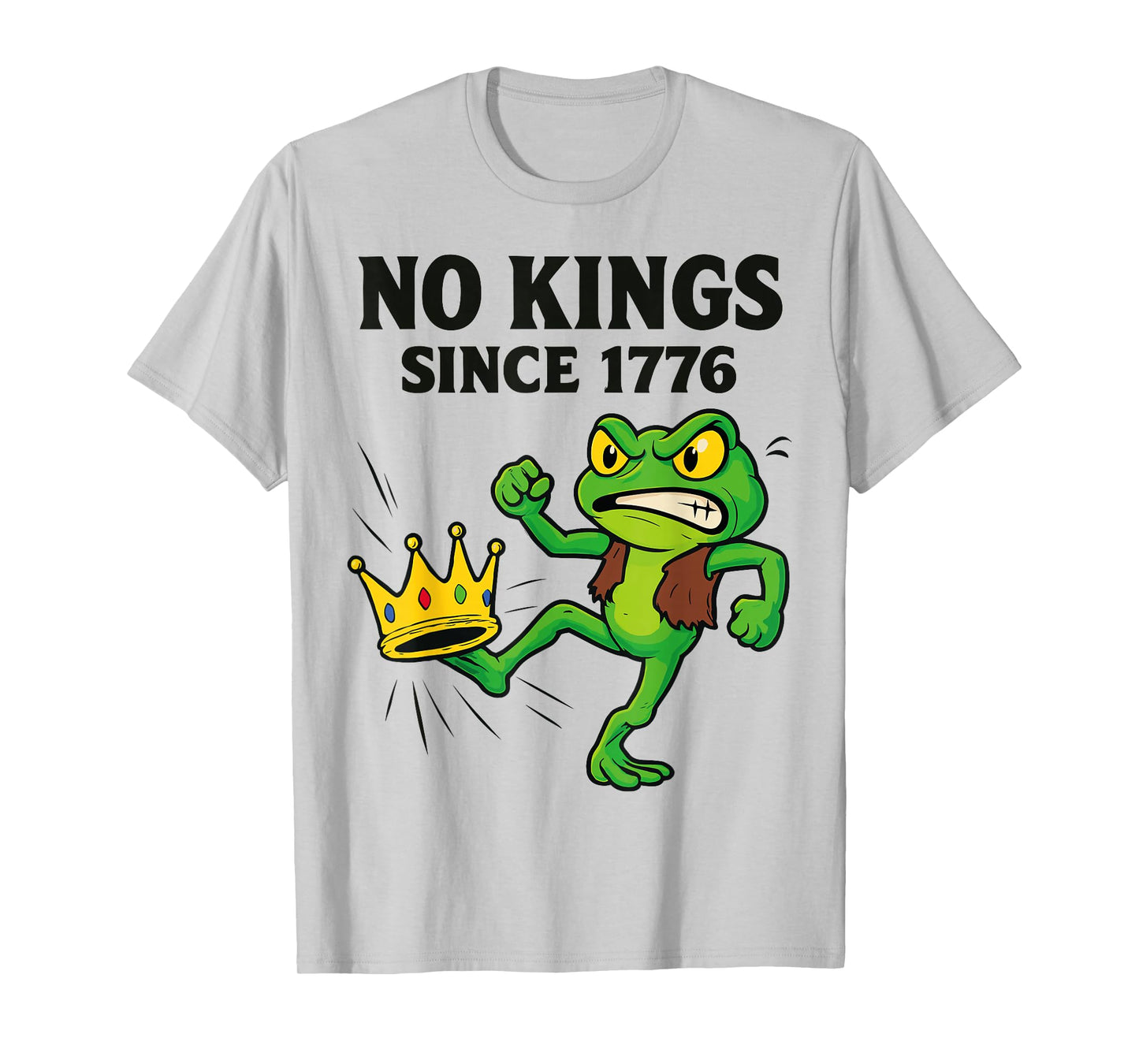 No Kings Since 1776 Funny Resist Portland Frog T-Shirt