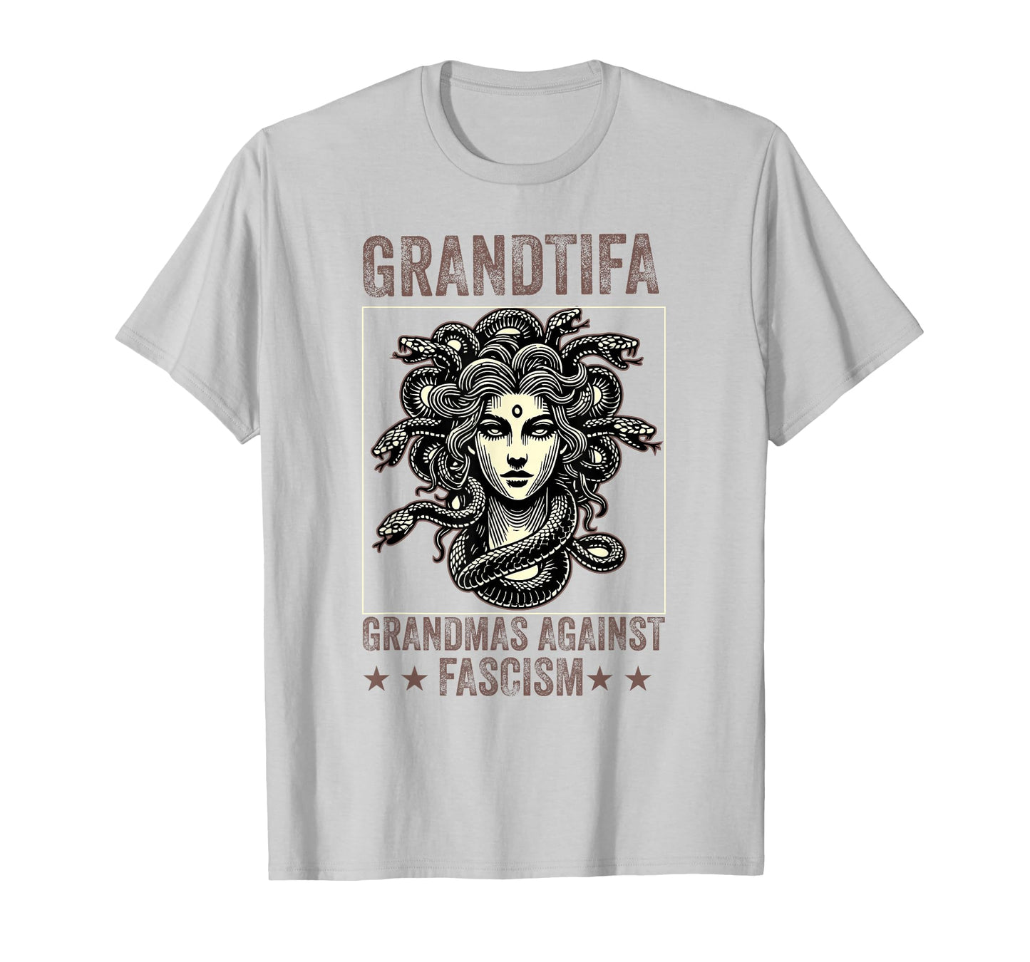 Grantifa Grandmas Against Fascism Protest Medusa Feminist T-Shirt