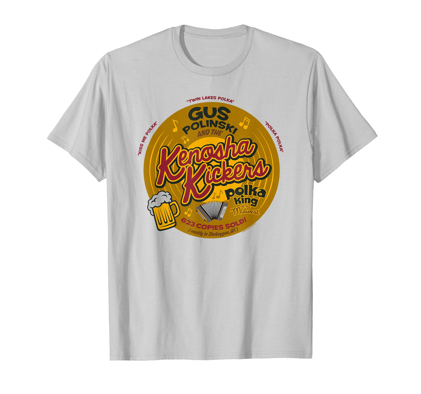 Home Alone Christmas Gus Polinski Kenosha Kickers Polka King T-Shirt