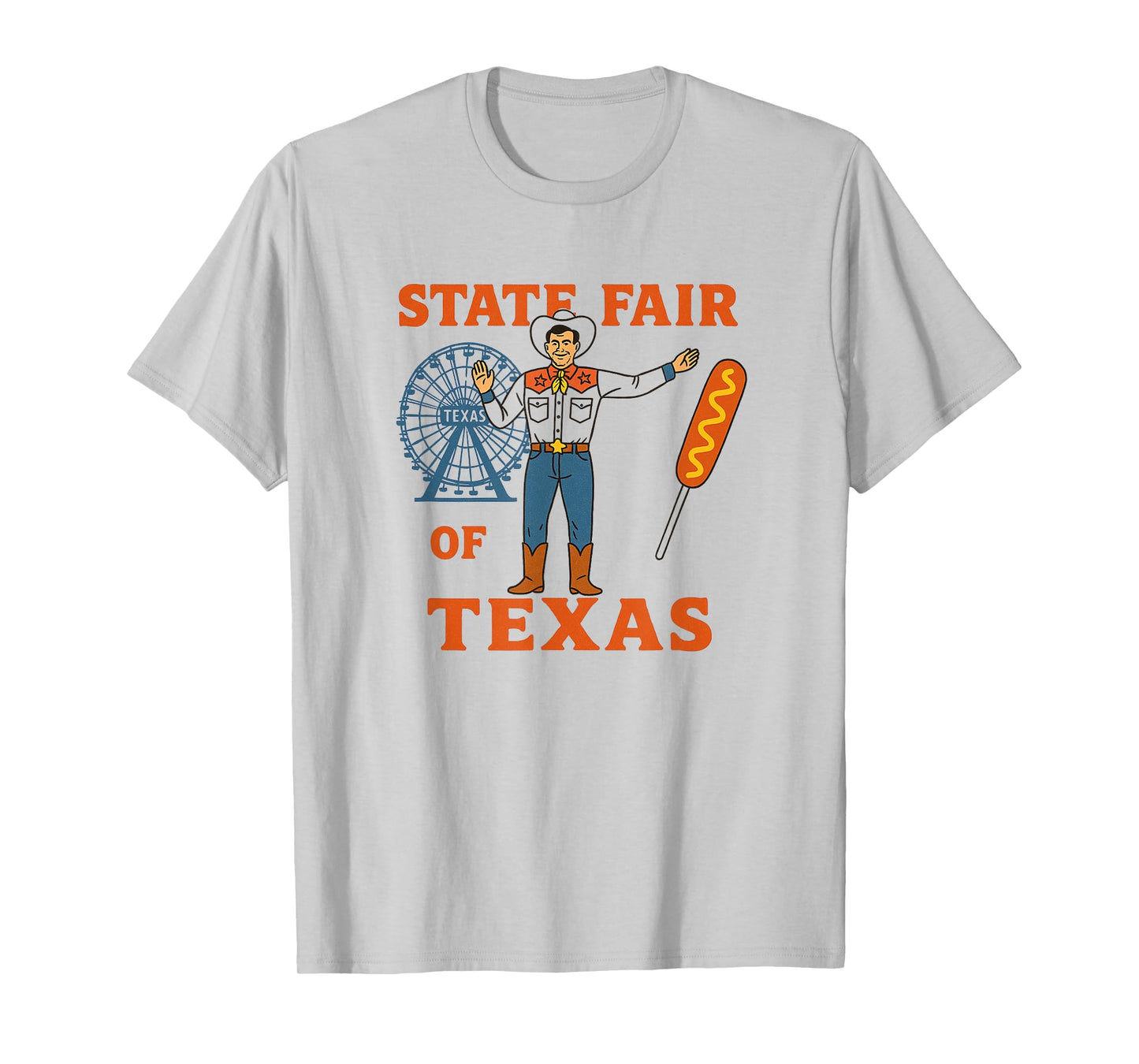 STATE FAIR OF TEXAS AND BIG TEX WITH CORN DOG TEE Men Women Kids T-Shirt