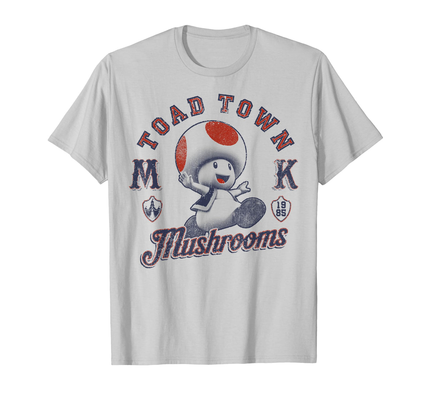Super Mario Toad Town Mushrooms T-Shirt