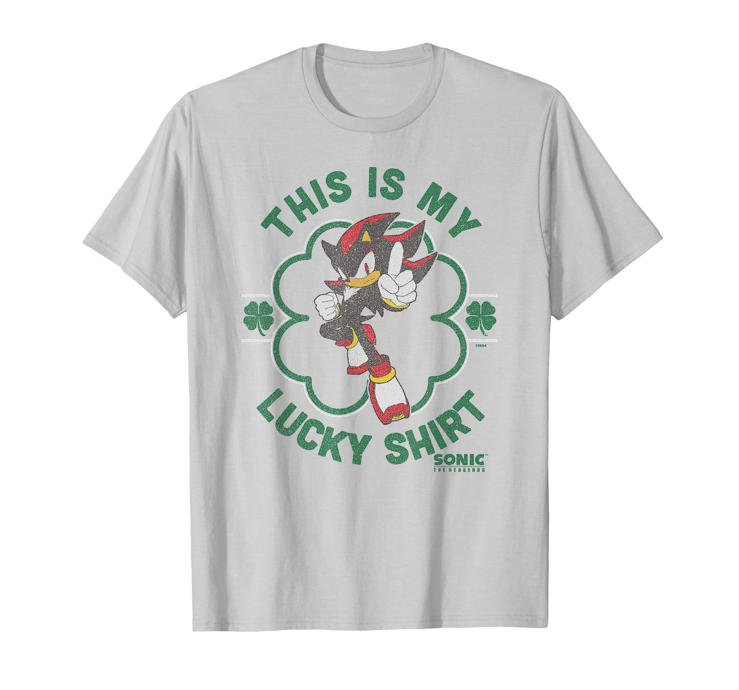 Sonic The Hedgehog St. Patrick's Day My Lucky Shadow T-Shirt