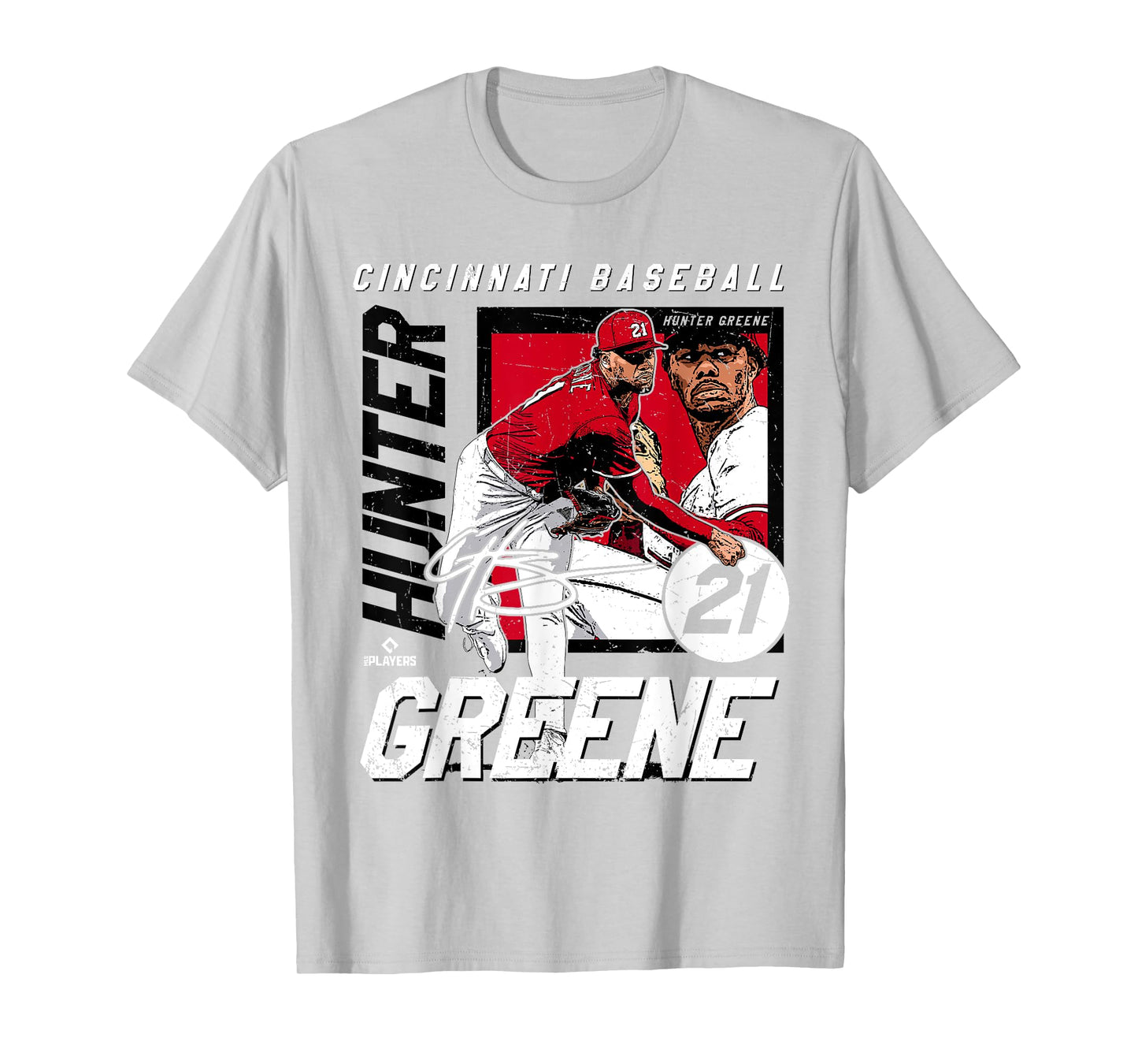 Hunter Greene | Cincinnati MLB Baseball Players | MLBHGR203M T-Shirt
