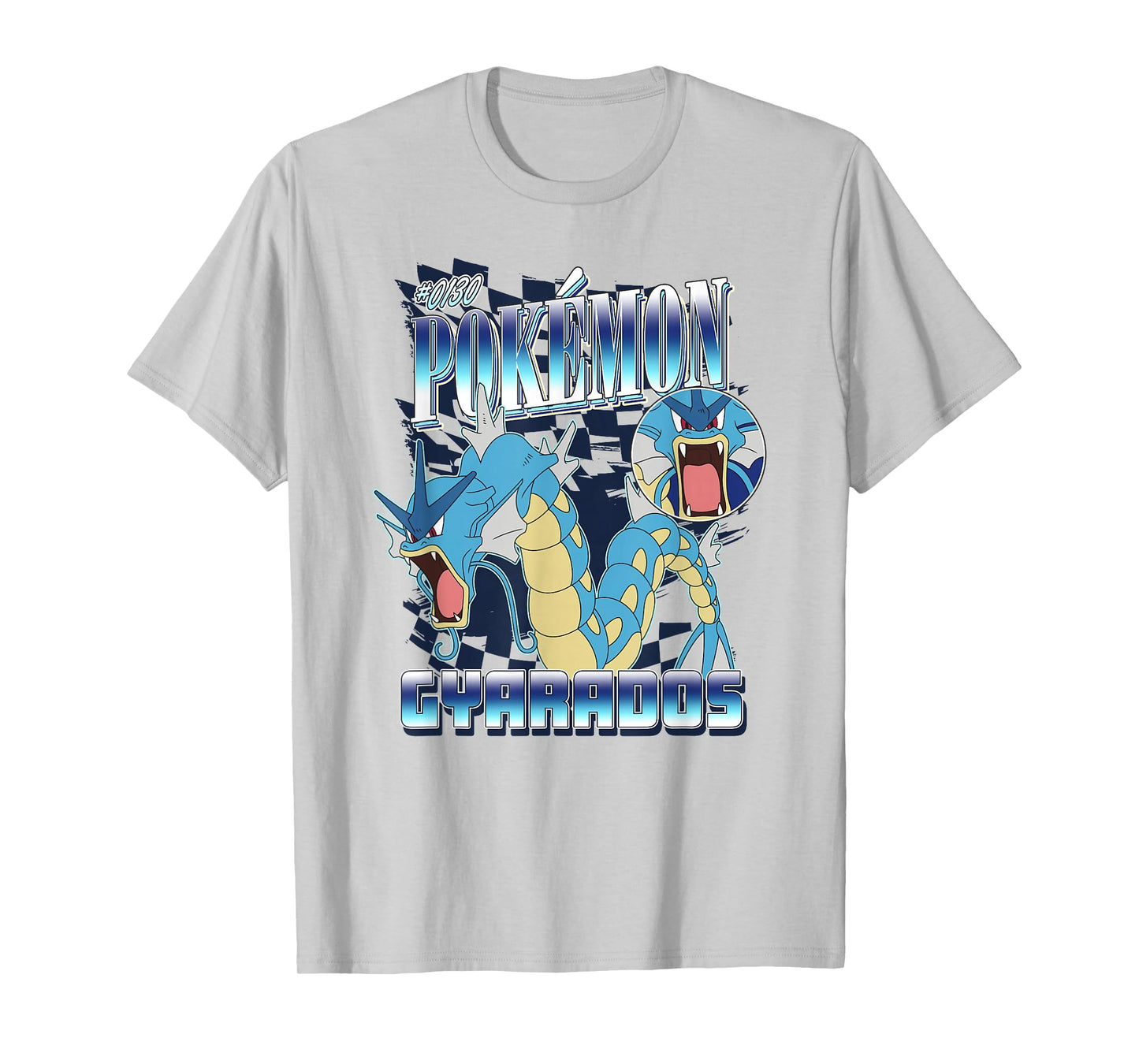 Pokémon Epic Gyarados Retro Montage Big Chest Logo T-Shirt