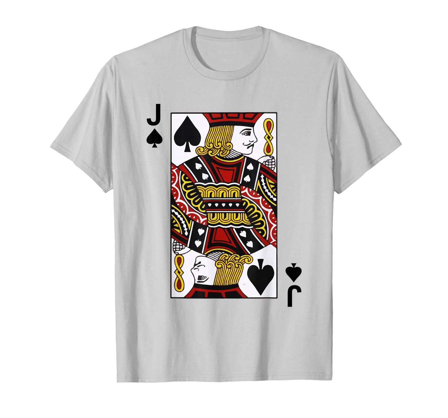 Jack of Spades Tshirt Blackjack Cards Poker 21 J Tee shirt T-Shirt