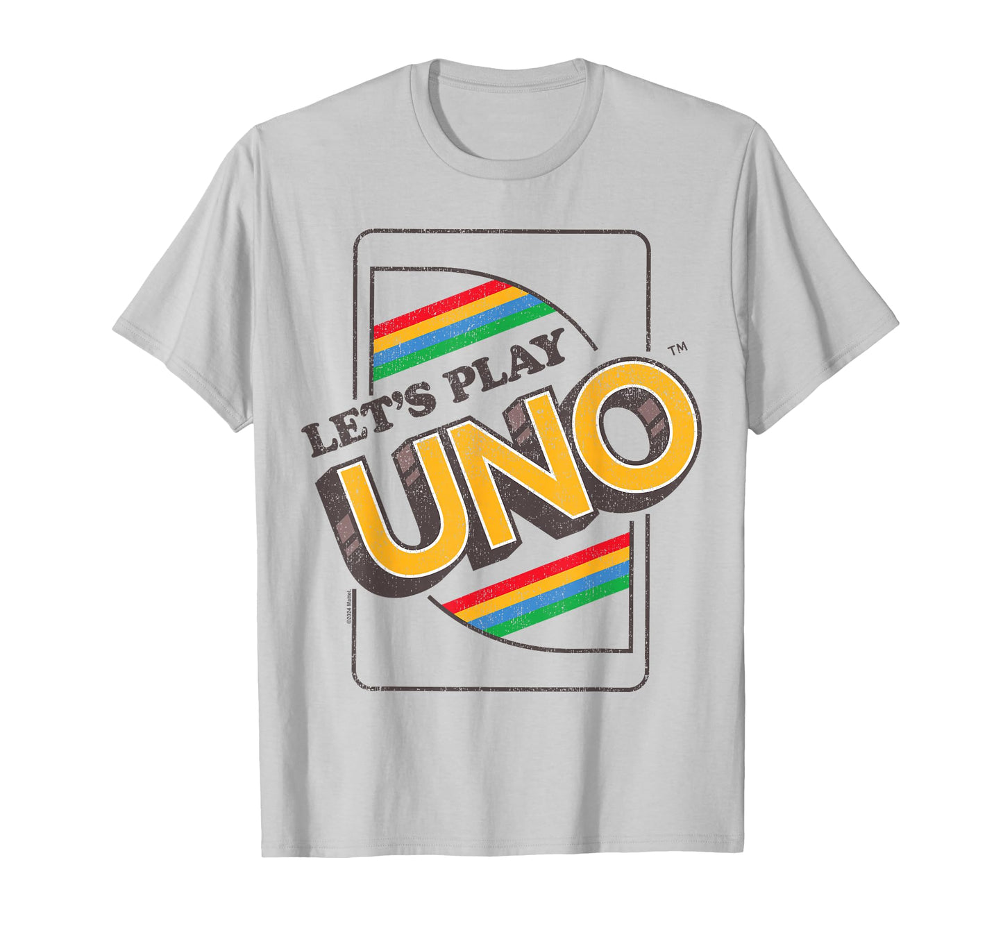 UNO Let's Play Rainbow UNO Card T-Shirt