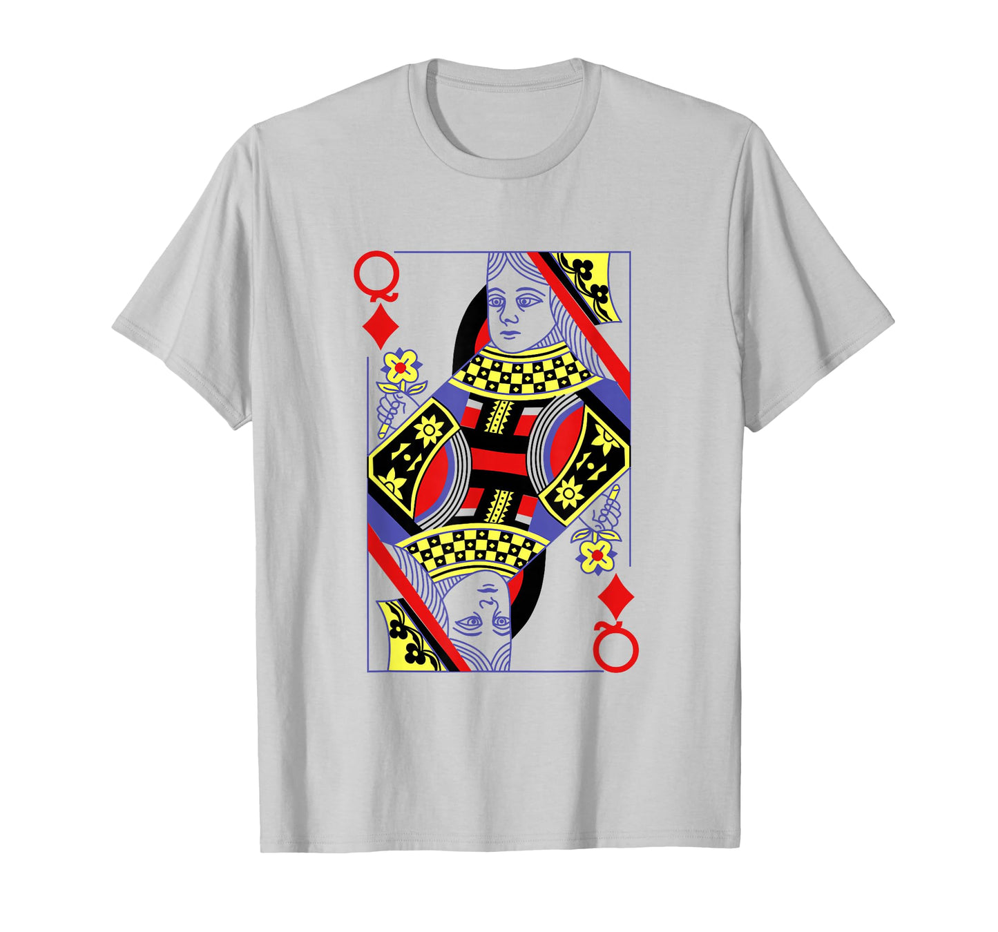 Queen Of Diamonds Deck Of Cards Playing Cards Halloween T-Shirt