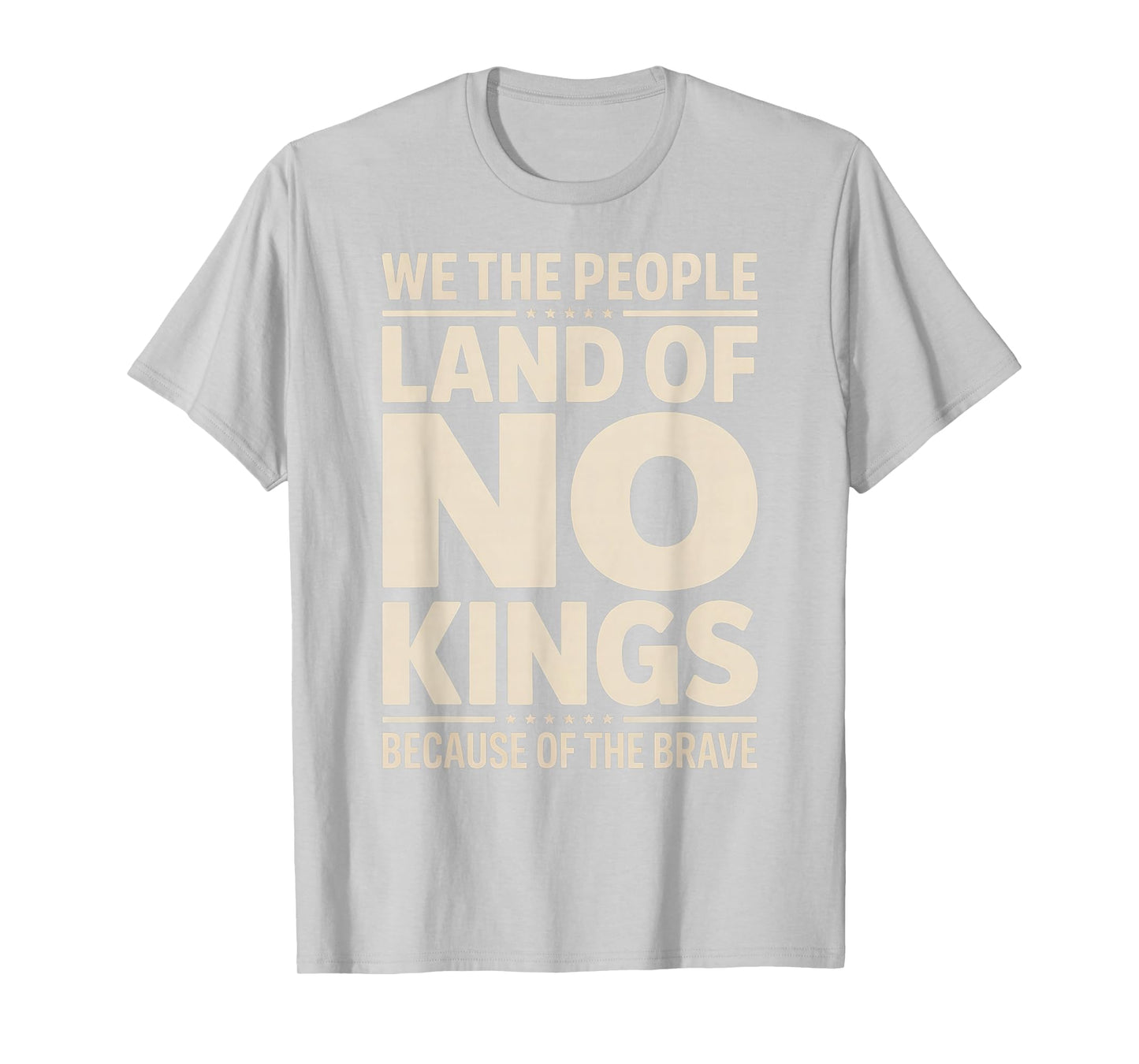 America Vintage No Kings Day Because of The Brave T-Shirt