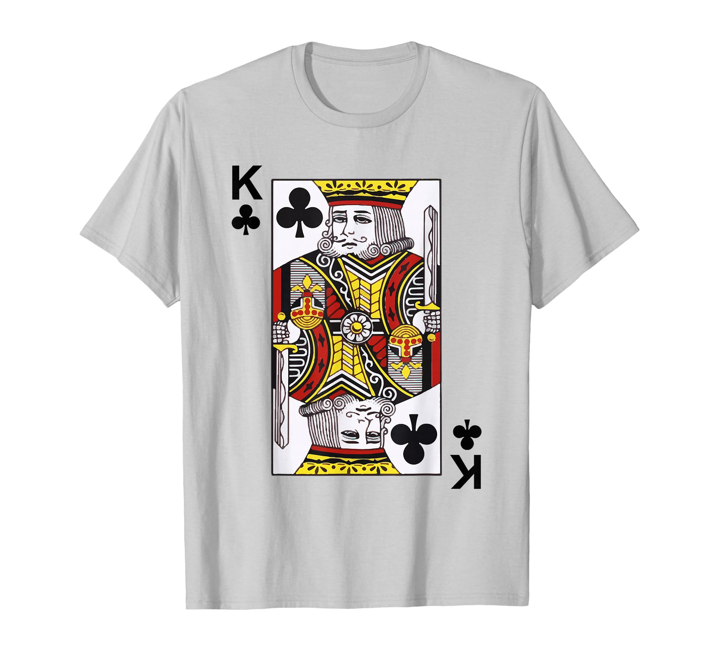 King of Clubs Tshirt Blackjack Cards Poker 21 K Tee shirt T-Shirt