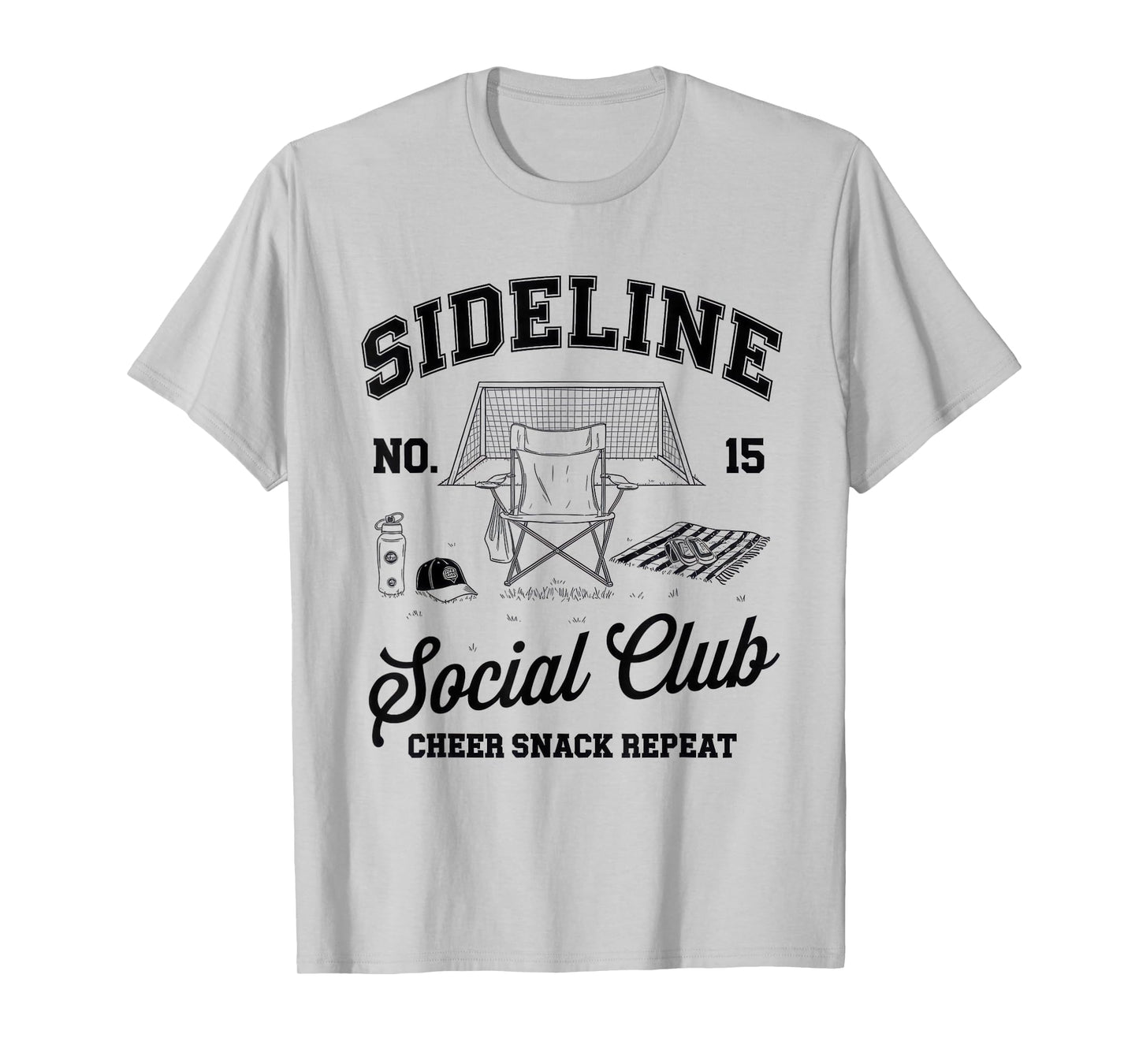 Women Sideline Social Club Tshirt Soccer Mom Game Day T-Shirt