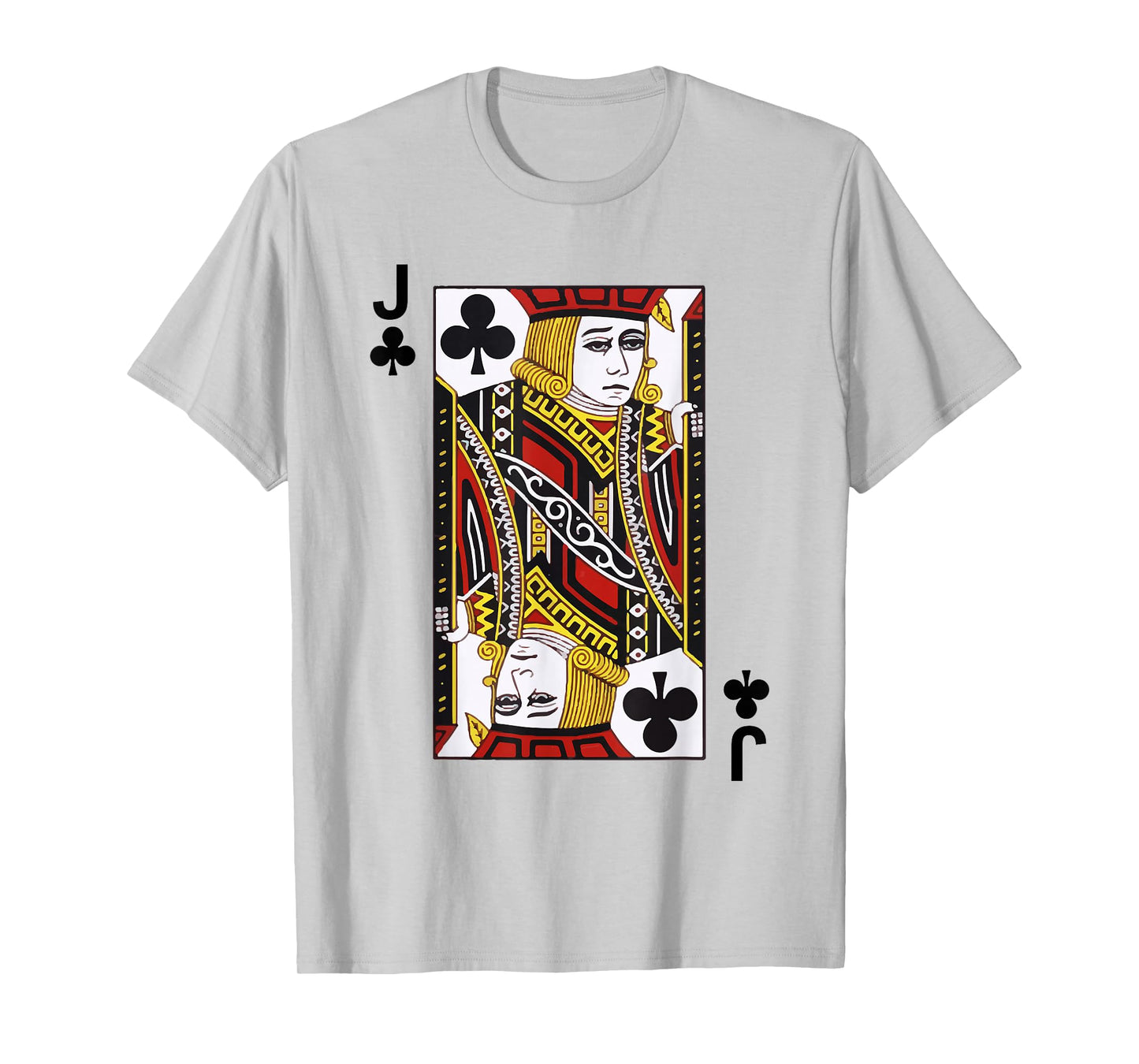 Jack of Clubs Tshirt Blackjack Cards Poker 21 J Tee shirt T-Shirt
