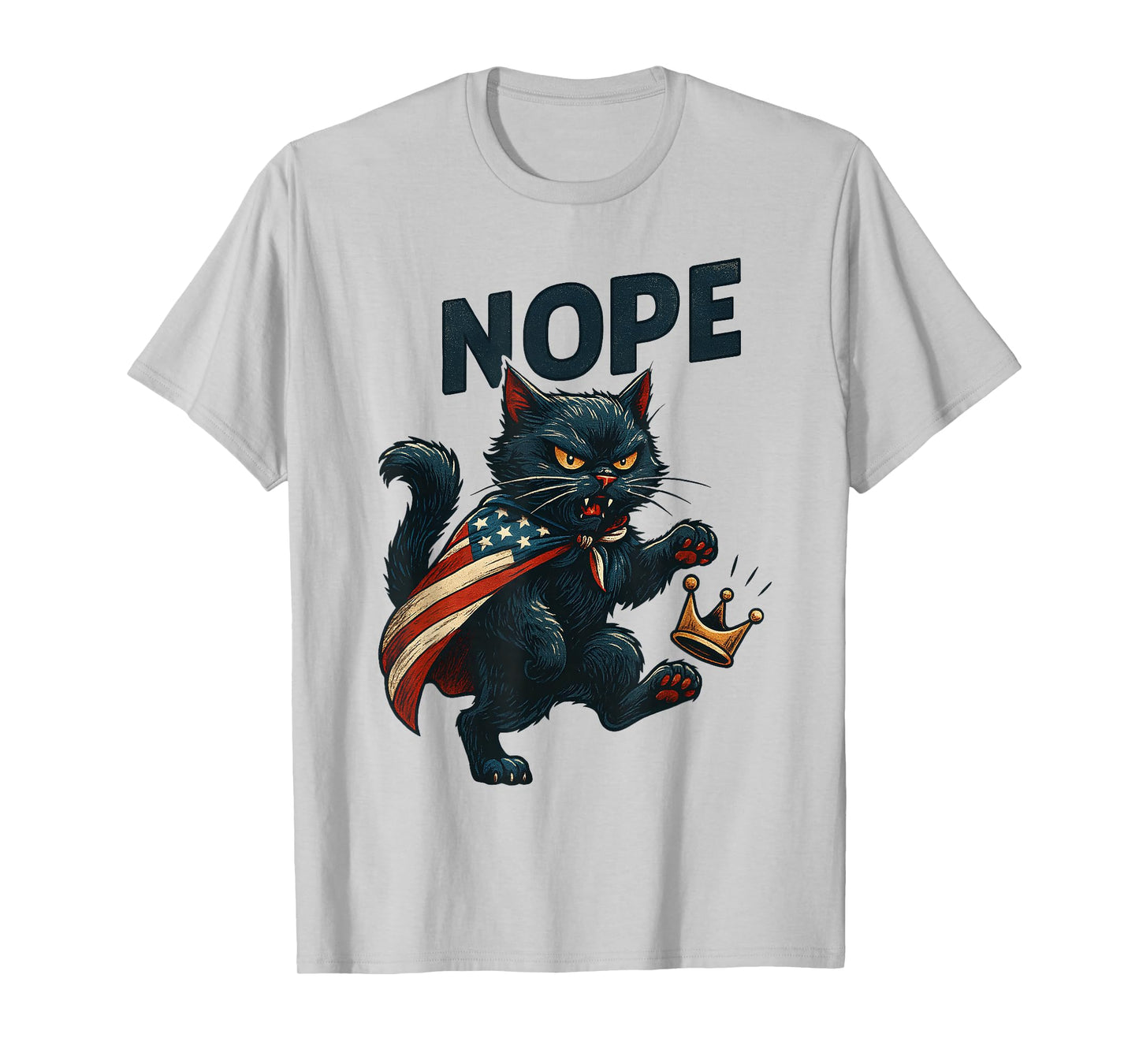 No Kings Funny Cat T-Shirt