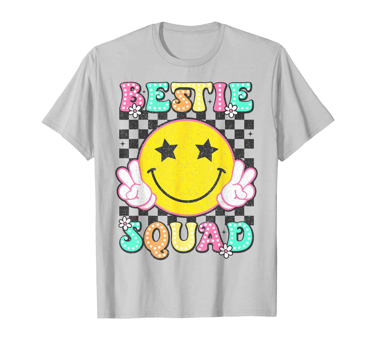 Groovy Bestie Squad Best Friends Matching Girls Boys T-Shirt
