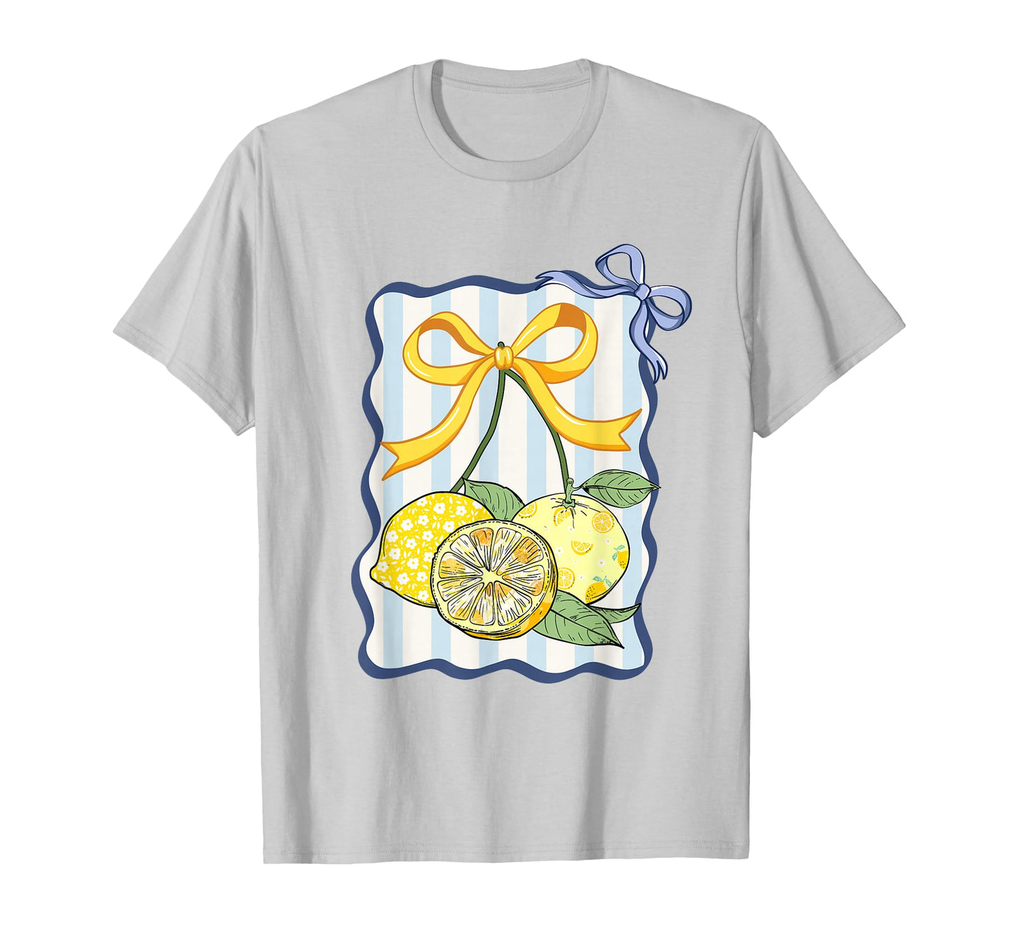 Fancy Lemon Coquette Bow Trendy Lemon Summer Girl Women T-Shirt