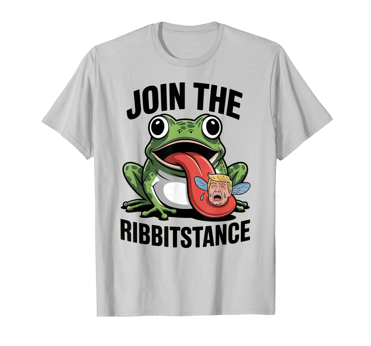 Resistance Frog Funny No Kings Protest Resist Ribbitstance T-Shirt