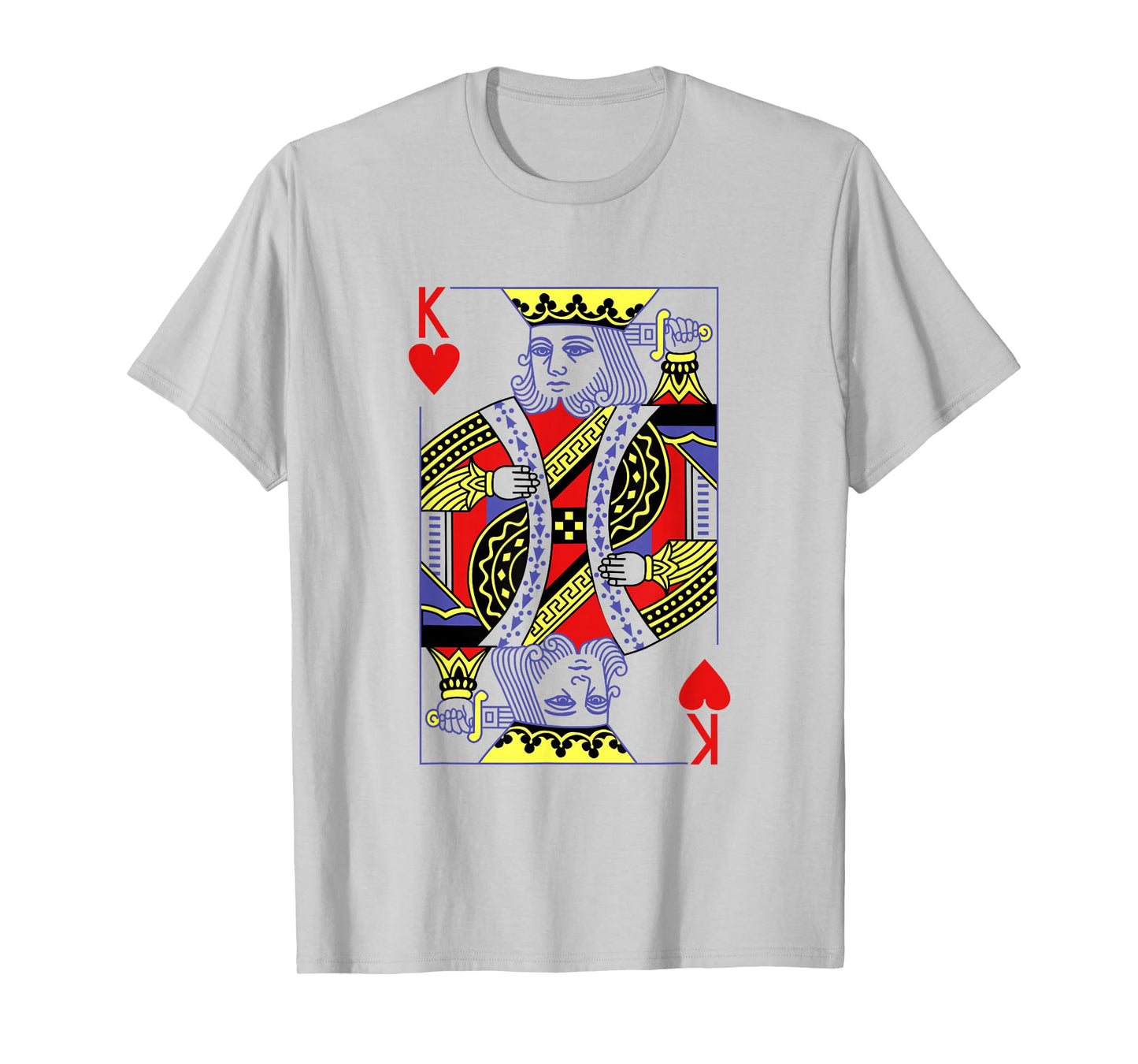 King Of Hearts Royal Flush Costume Halloween Playing Cards T-Shirt
