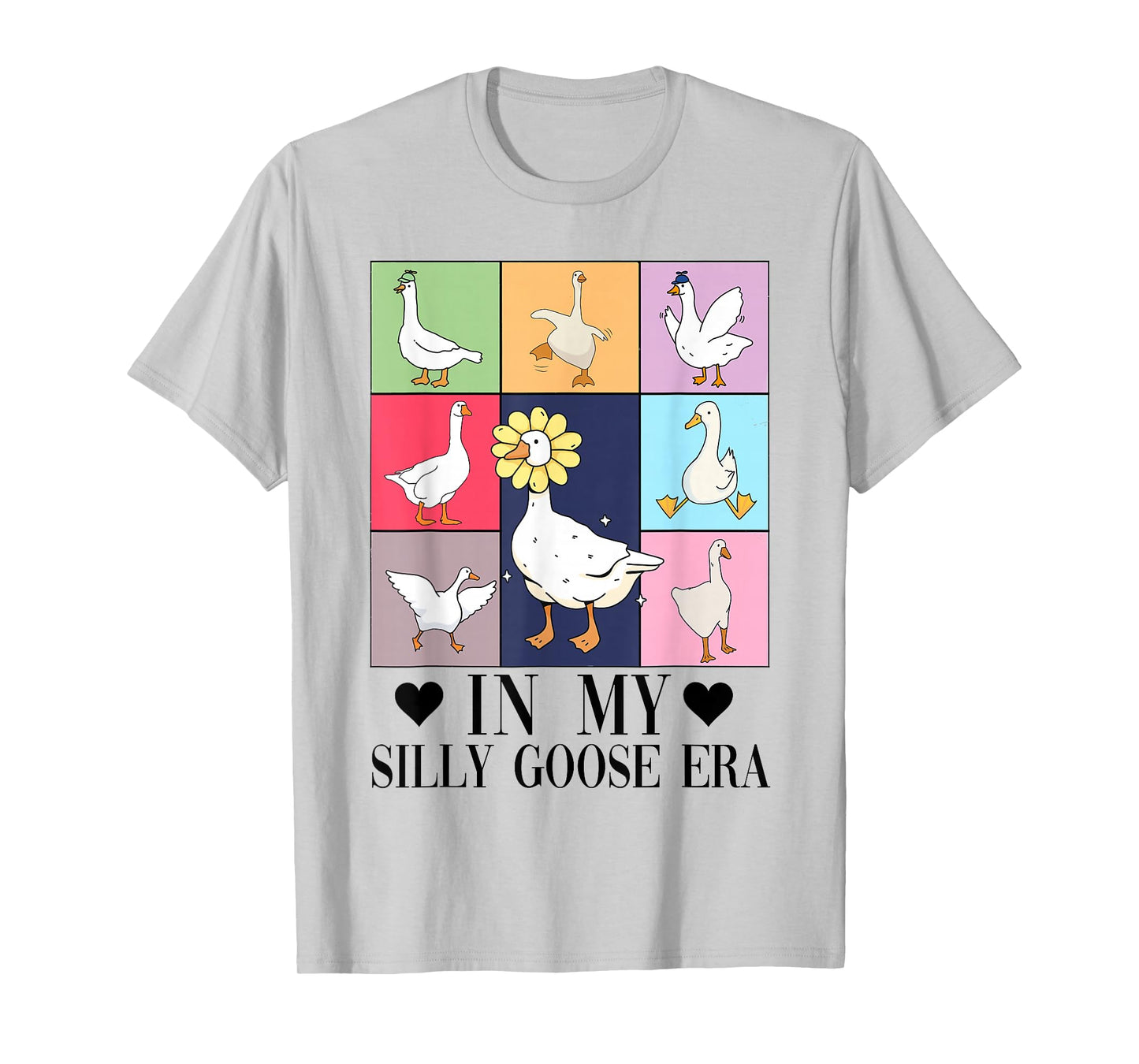 Retro In My Silly Goose Era Funny Animal Lover T-Shirt