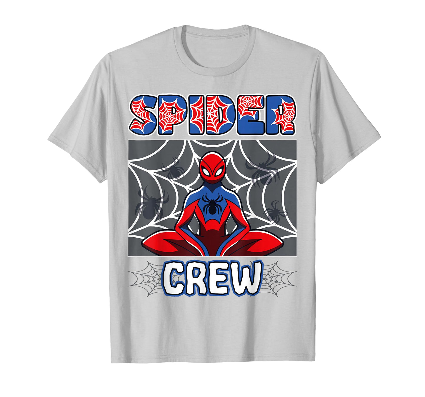 Spider Crew Spider Theme Birthday Party Family Matching T-Shirt