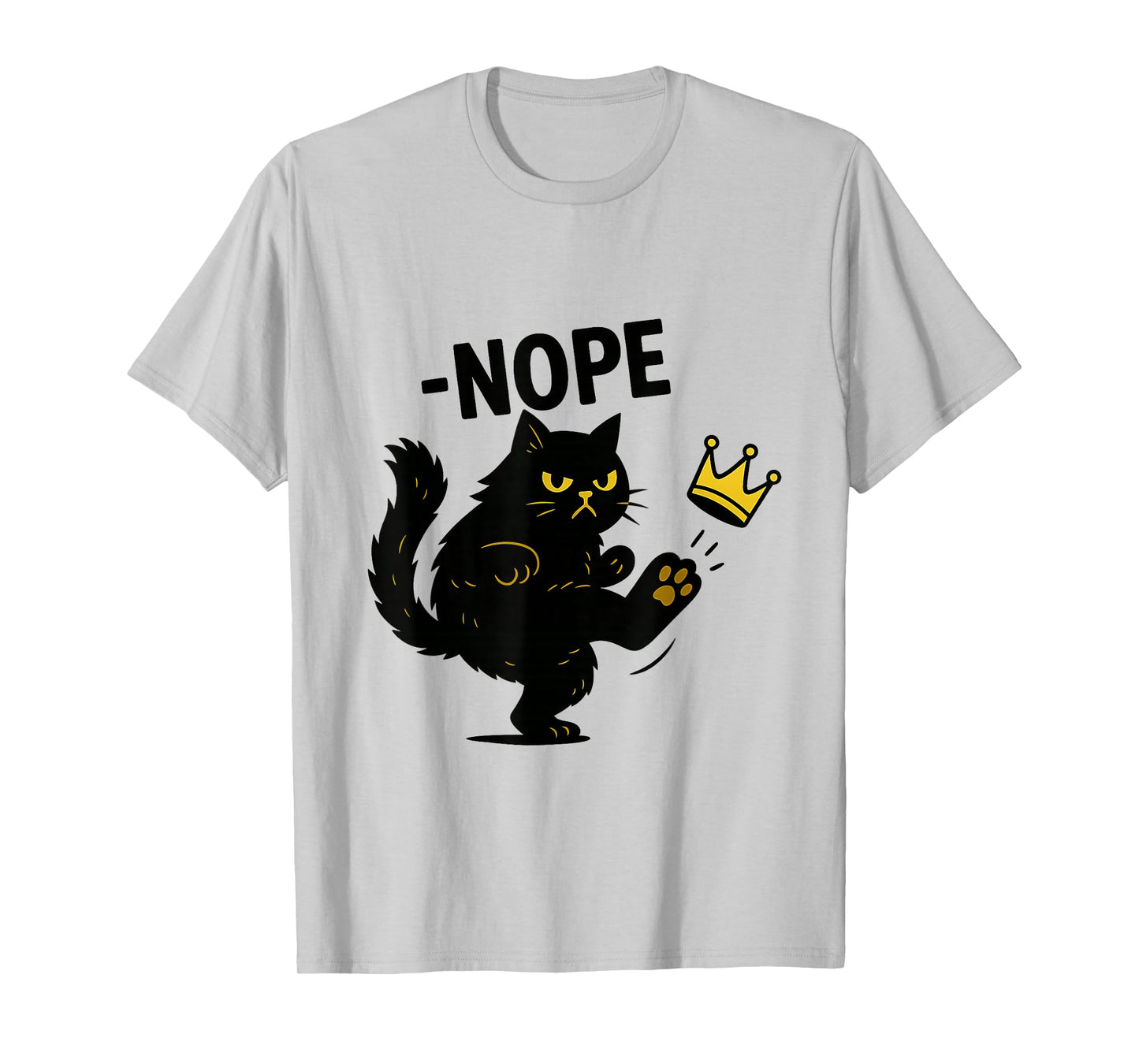 No Kings in America Cat, Funny Political Meme T-Shirt
