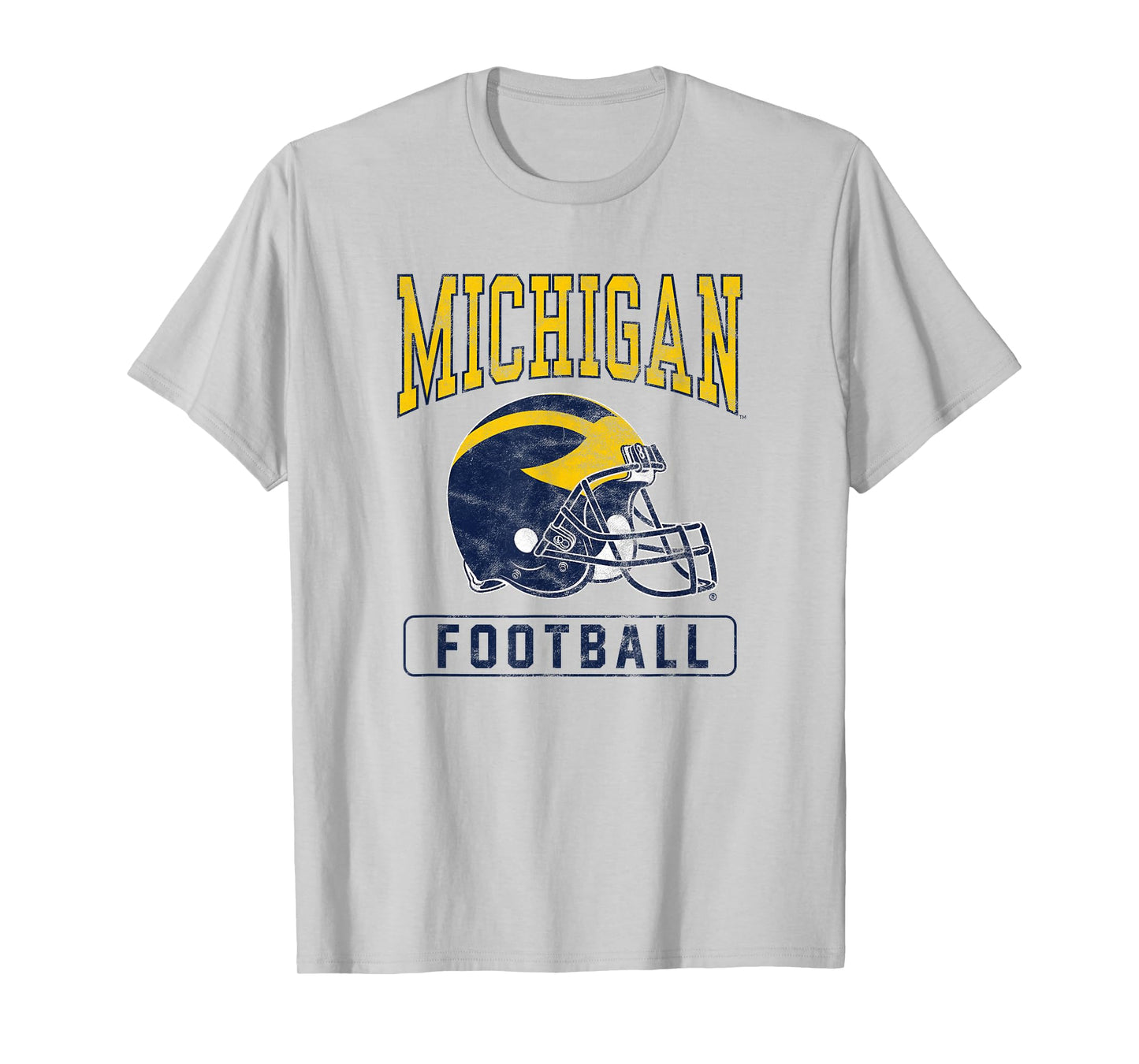 University of Michigan Wolverines U of M Football Helmet T-Shirt
