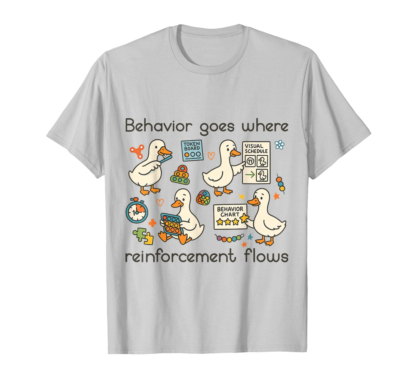 Behavior Analyst Silly Goose RBT ABA Therapy Sped Teacher T-Shirt