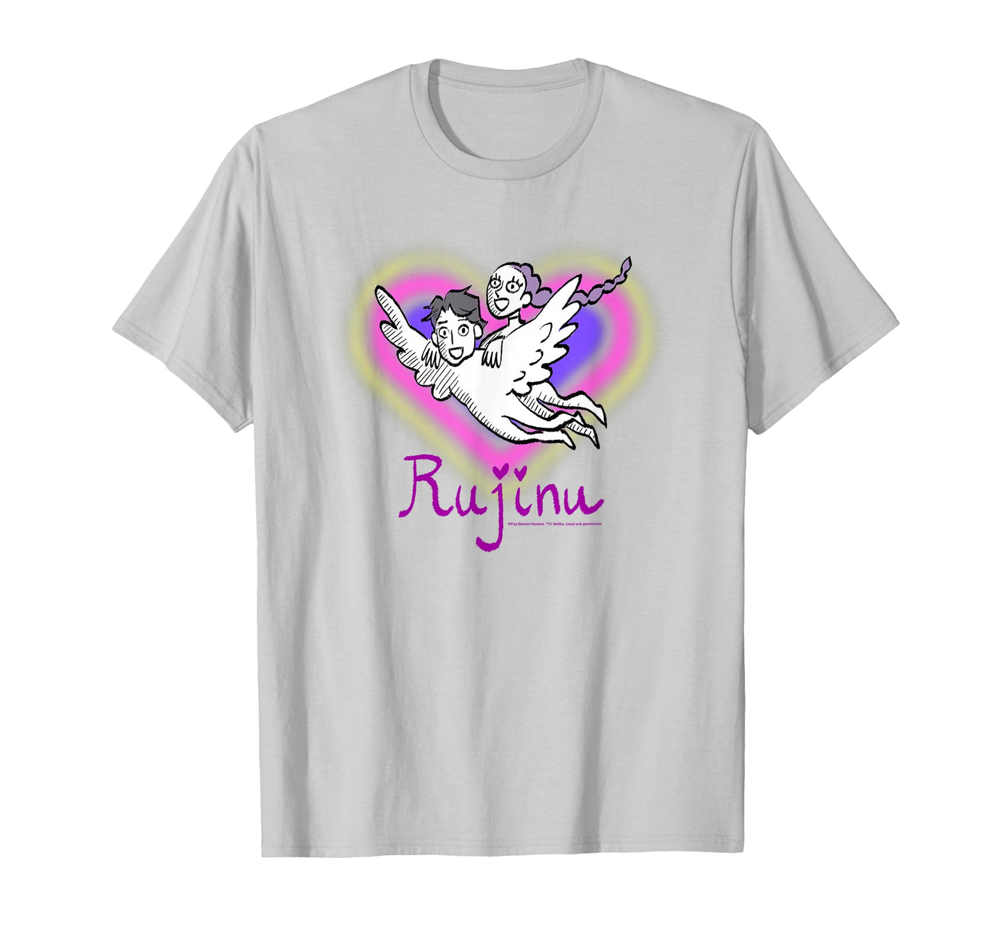 Kpop Demon Hunters Halloween Rujino Chip Jinu and Rumi T-Shirt