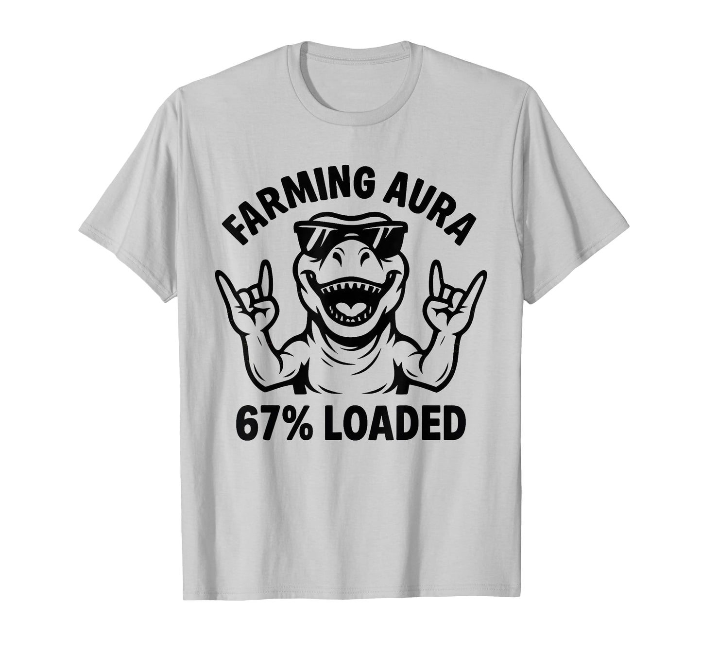 Farming Aura 67 Loaded Funny Six Seven Gen Alpha Meme T-Shirt