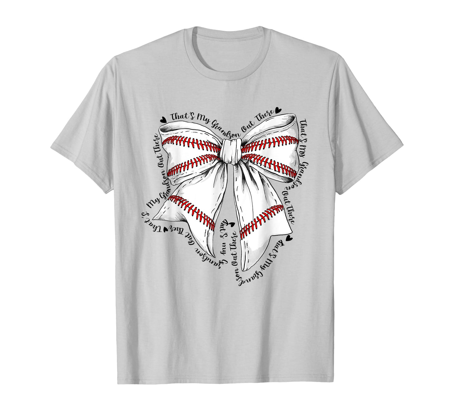 That'S My Grandson Out There Baseball Grandma Mothers Day T-Shirt