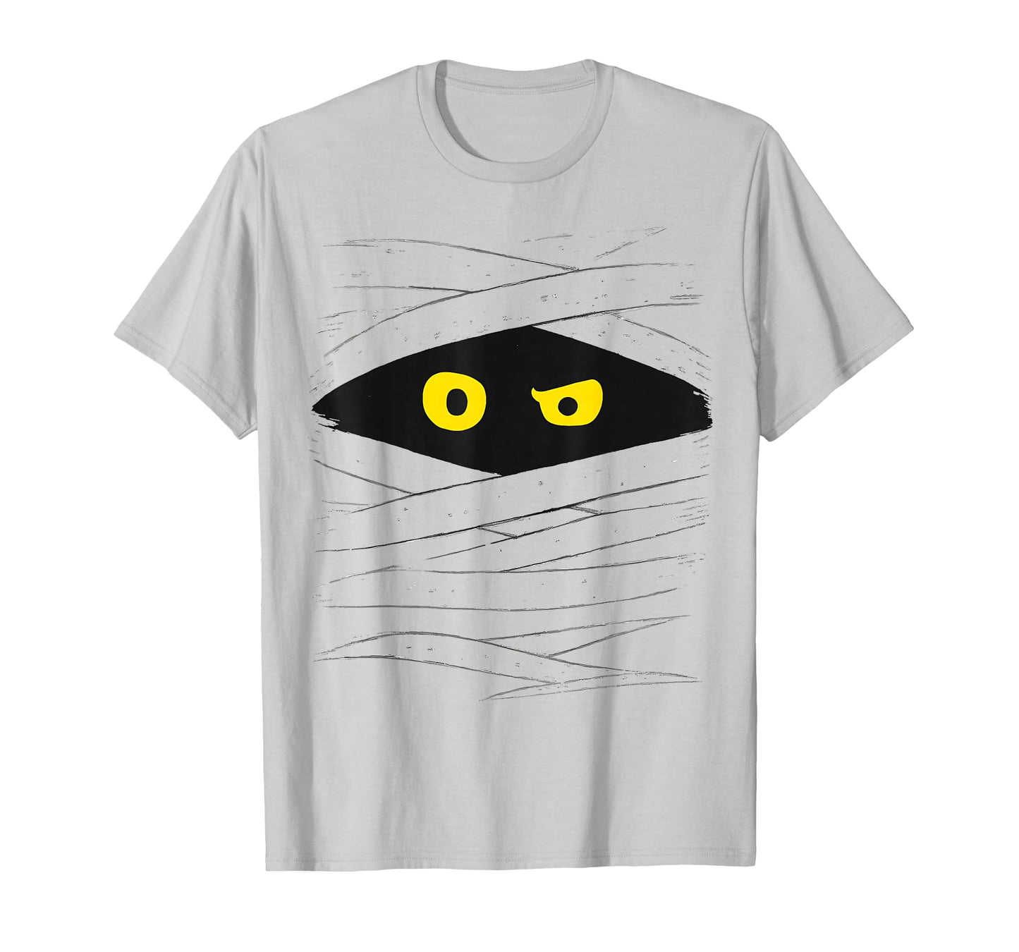 Mummy Wrap Eyes Costume Funny Scary Spooky Halloween T-Shirt