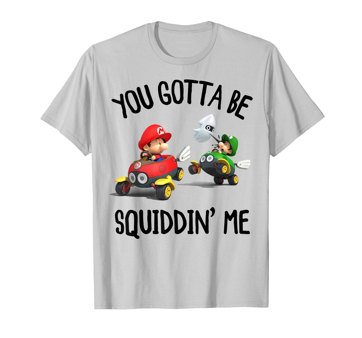 Nintendo Mario Kart You Gotta Be Squiddin Me Graphic T-Shirt T-Shirt