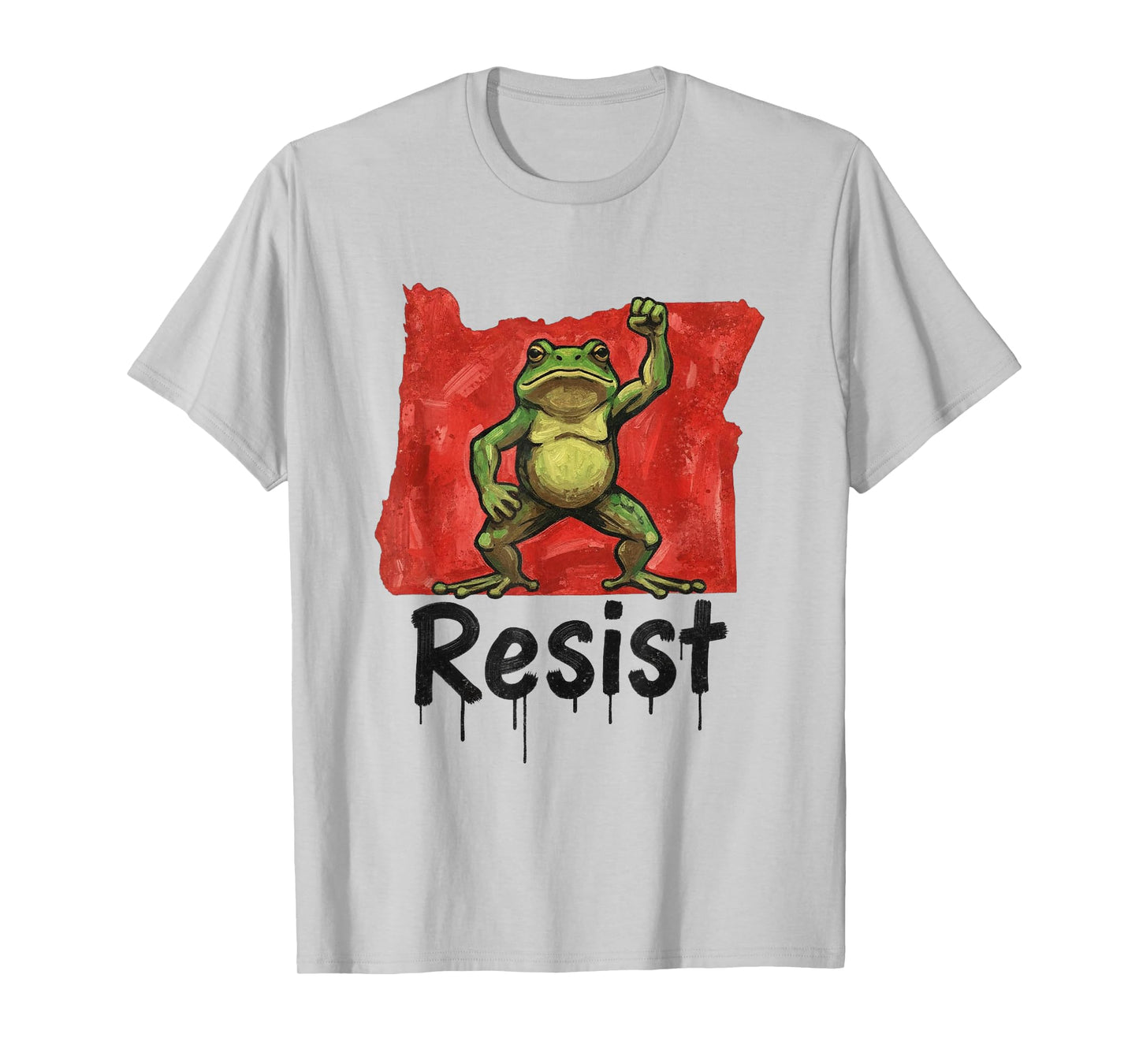 Portland Frog Protest Shirt Funny Portland Frog T-Shirt