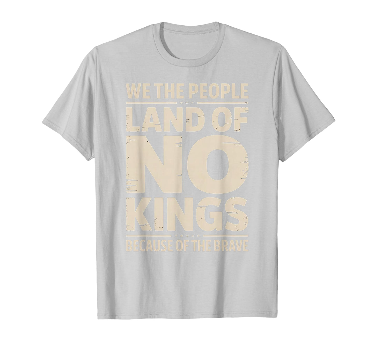 America Vintage No Kings Day Because of The Brave T-Shirt