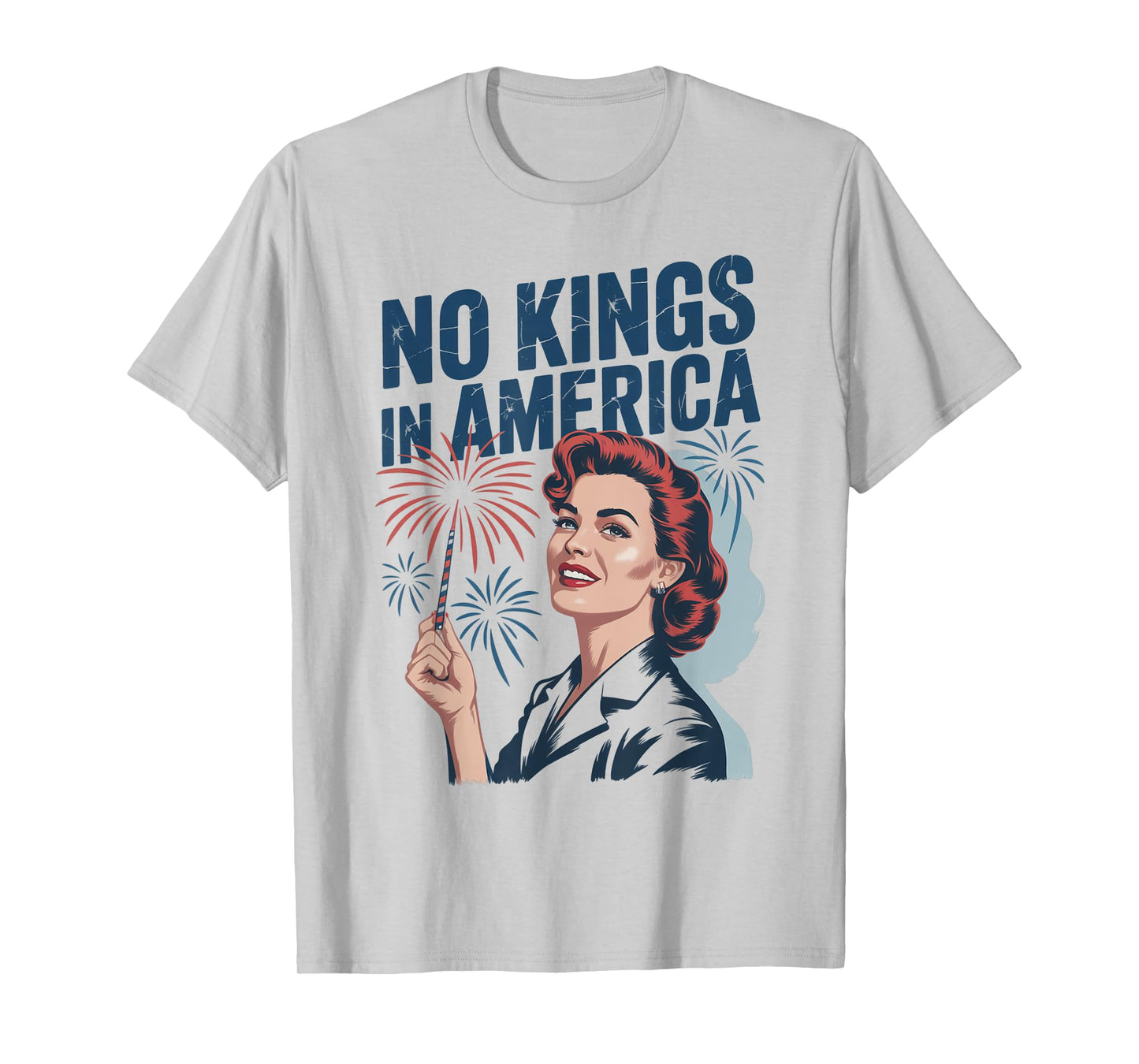 No Kings In America Retro USA T-Shirt