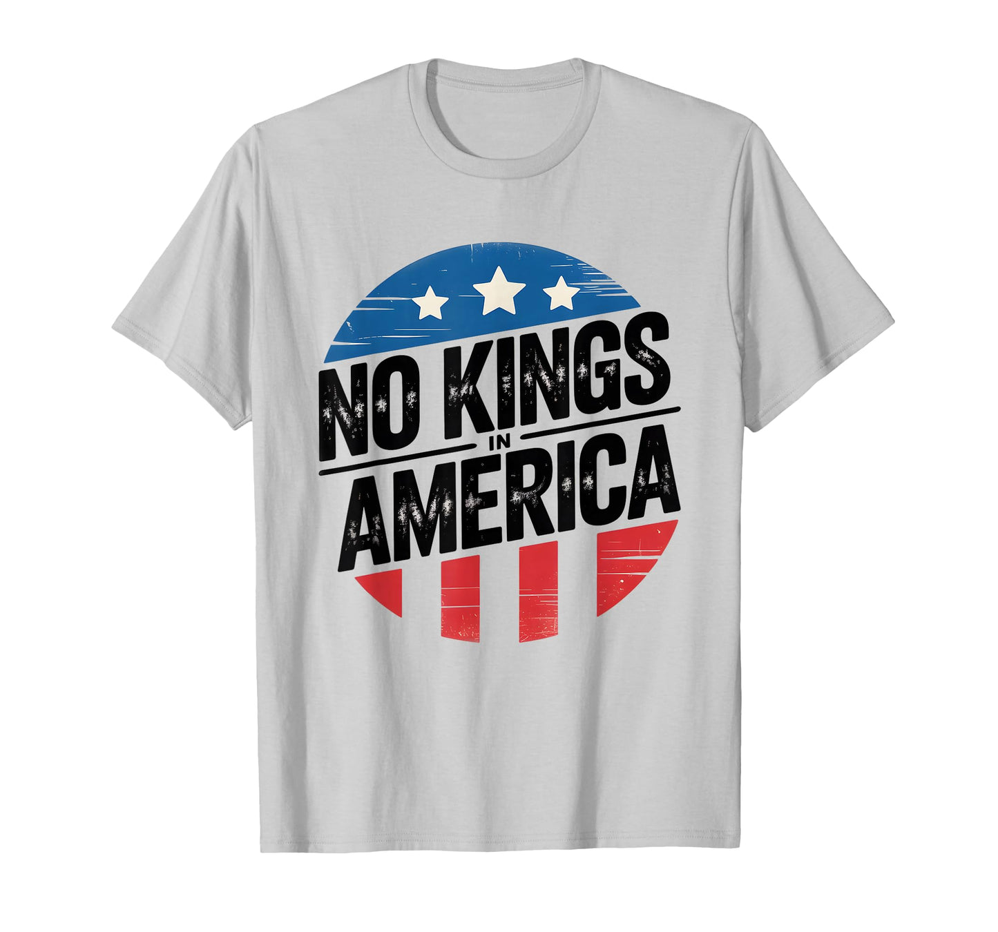 No Kings in America Vintage Patriotic No Kings Democracy T-Shirt