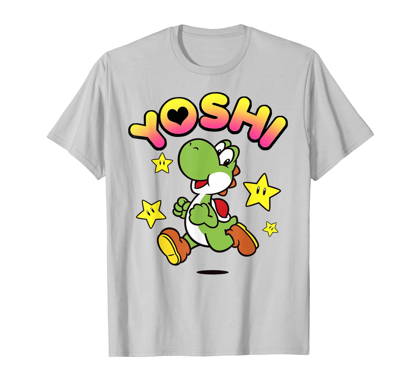 Nintendo Super Mario Yoshi Star Power Sprint Graphic T-Shirt T-Shirt