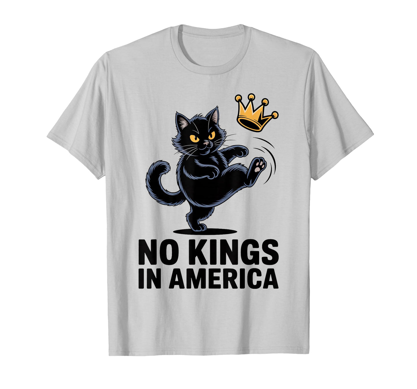 No Kings in America Shirt Black Cat No Kings T-Shirt
