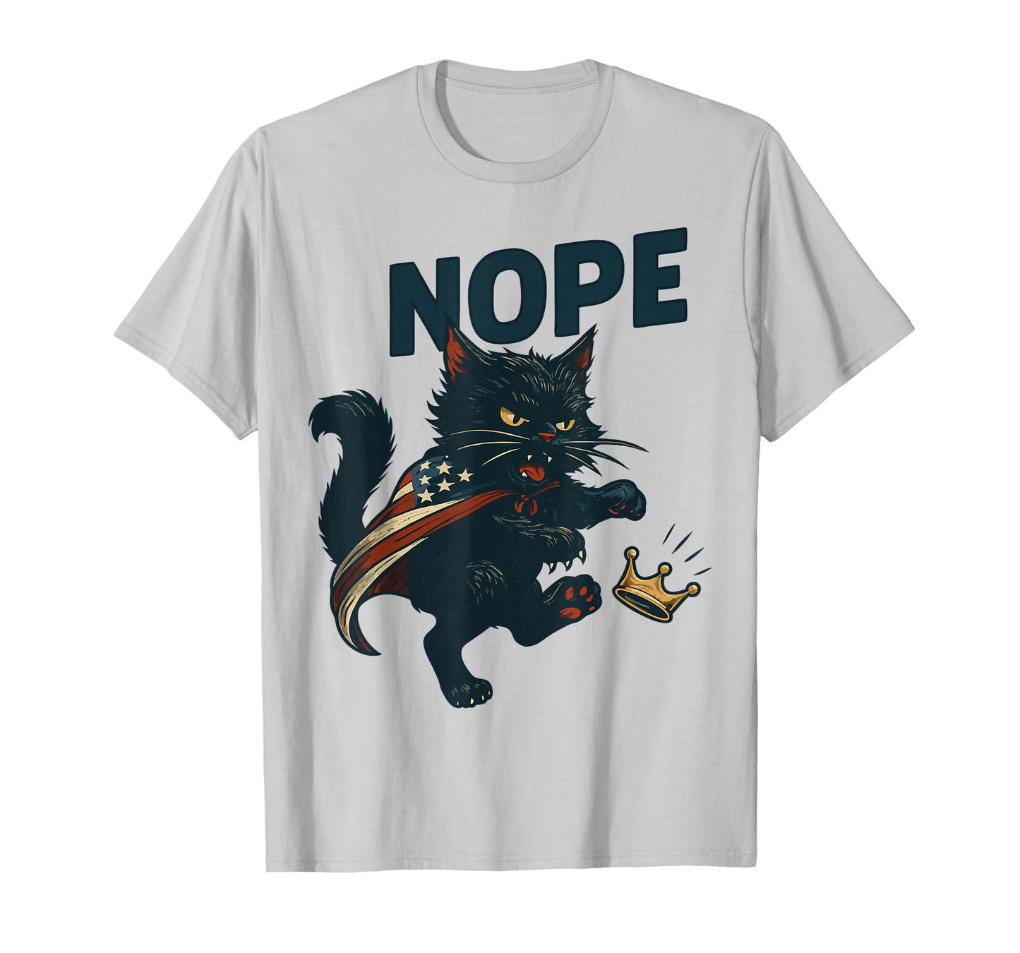 Funny Cat No Kings T-Shirt