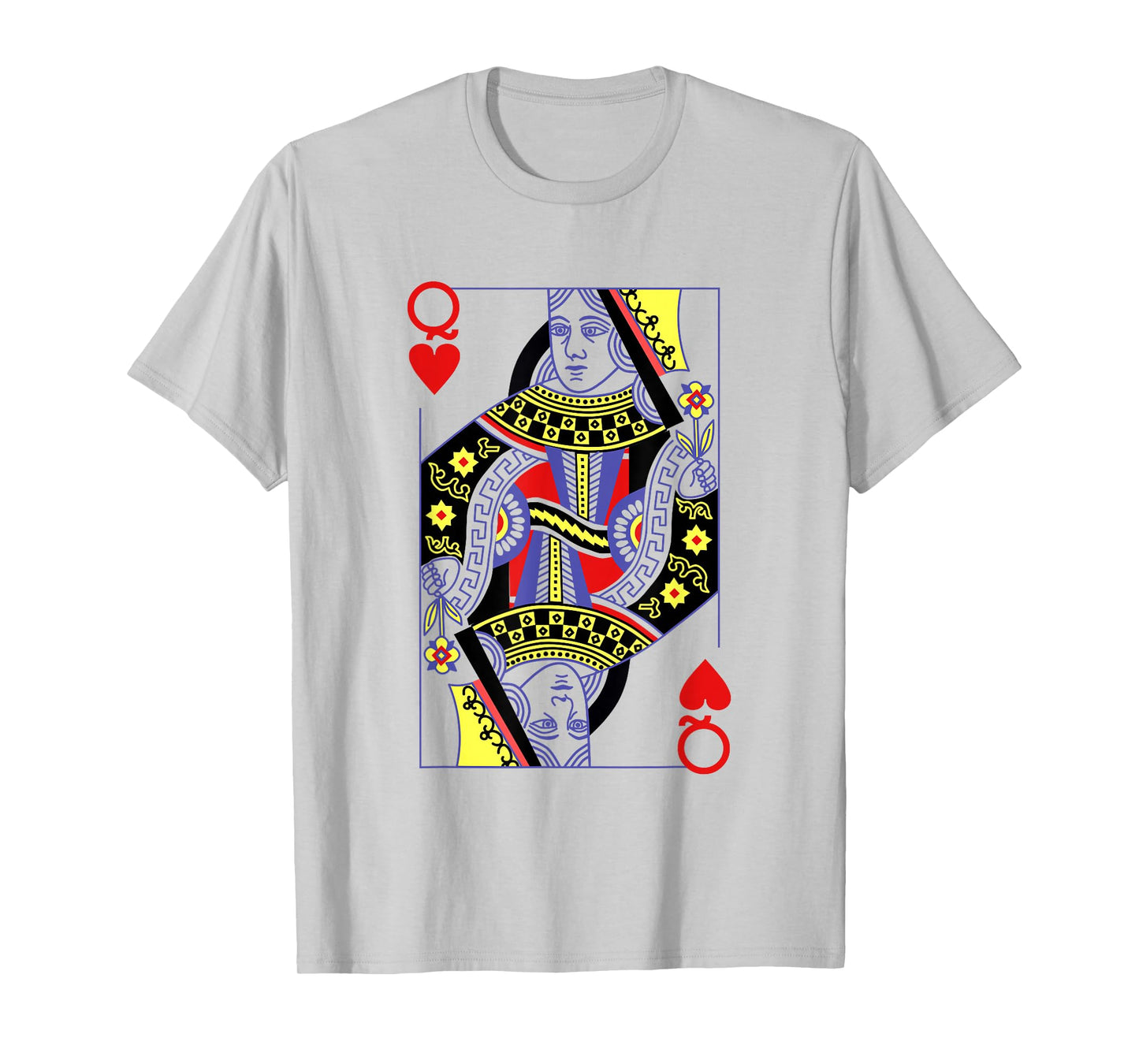 Queen Of Hearts Royal Flush Costume Halloween Playing Cards T-Shirt