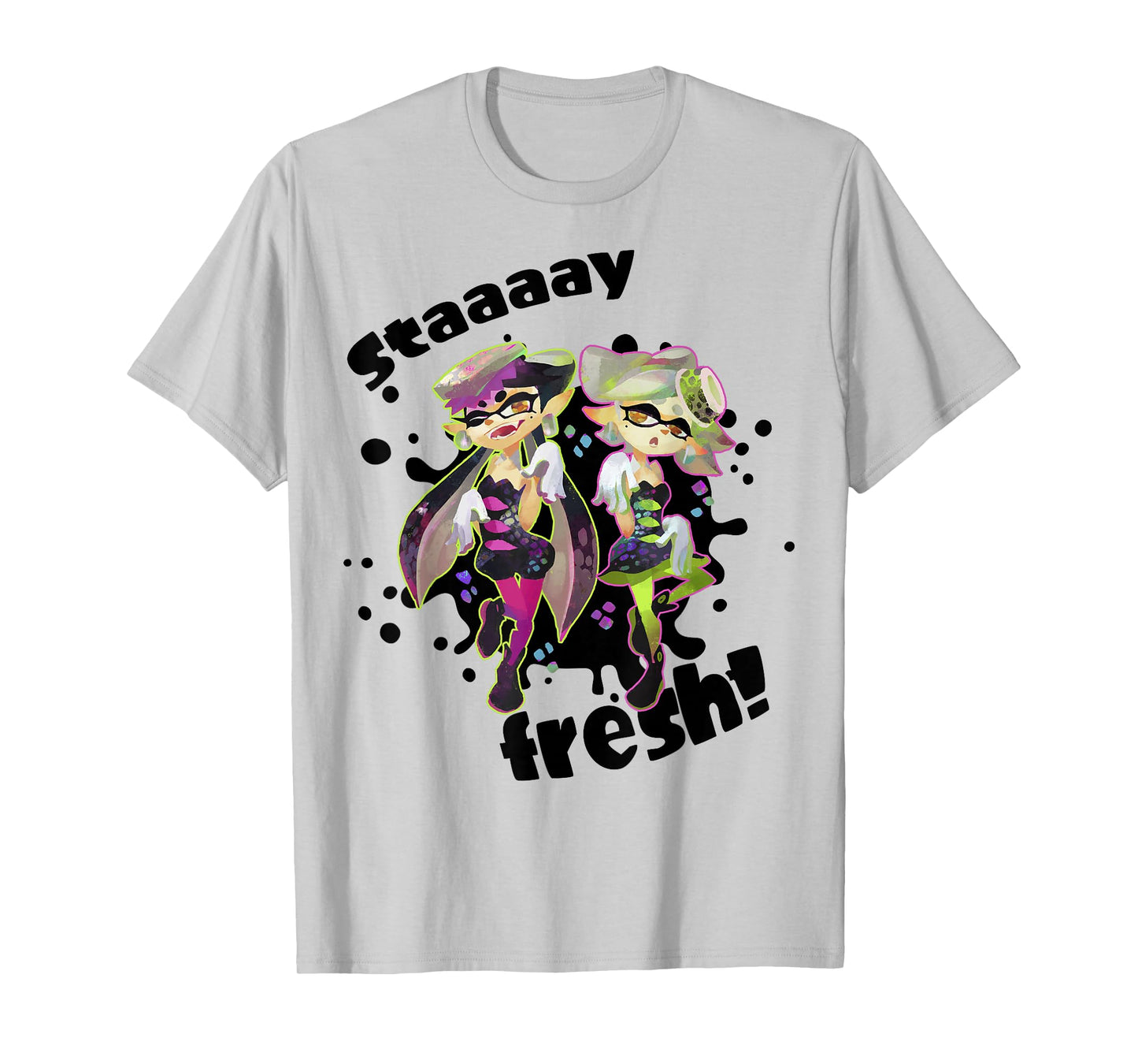 Nintendo Splatoon Squid Sisters Stay Fresh Graphic T-Shirt T-Shirt