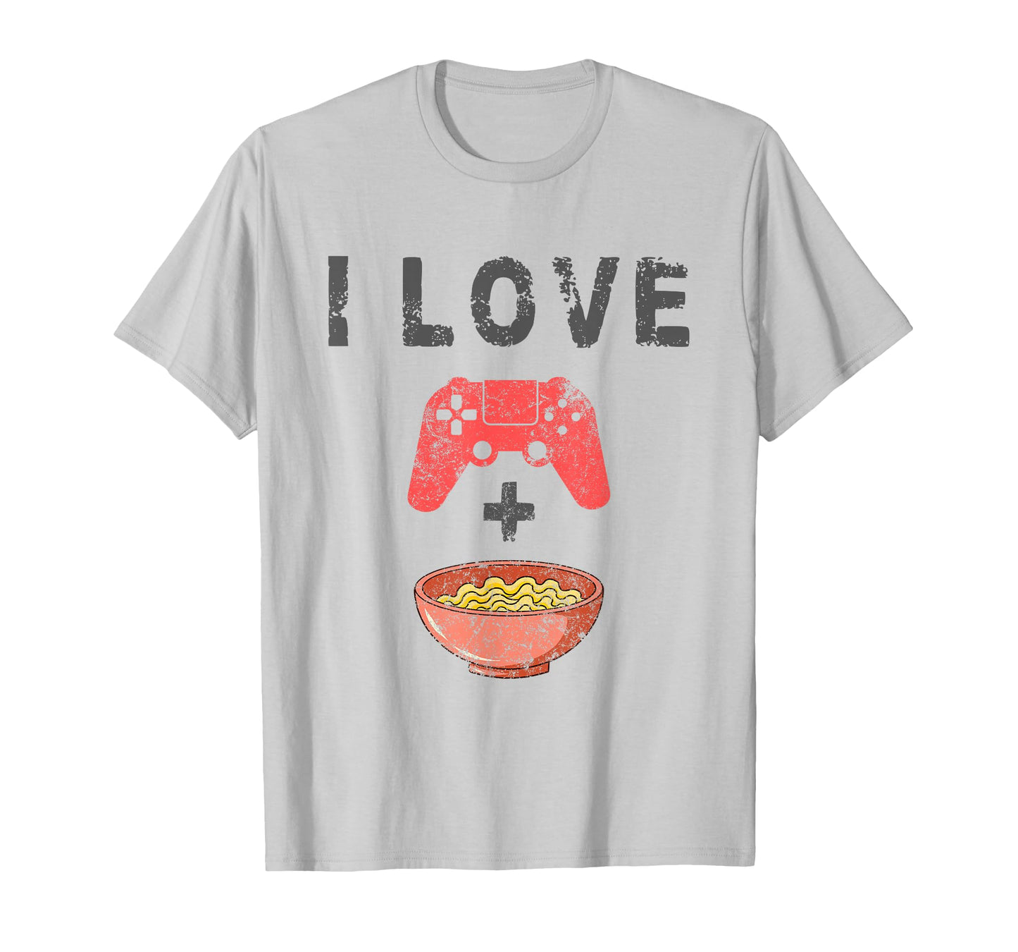 I Love Ramen And Gaming Funny Retro Noodles Gamer T-Shirt